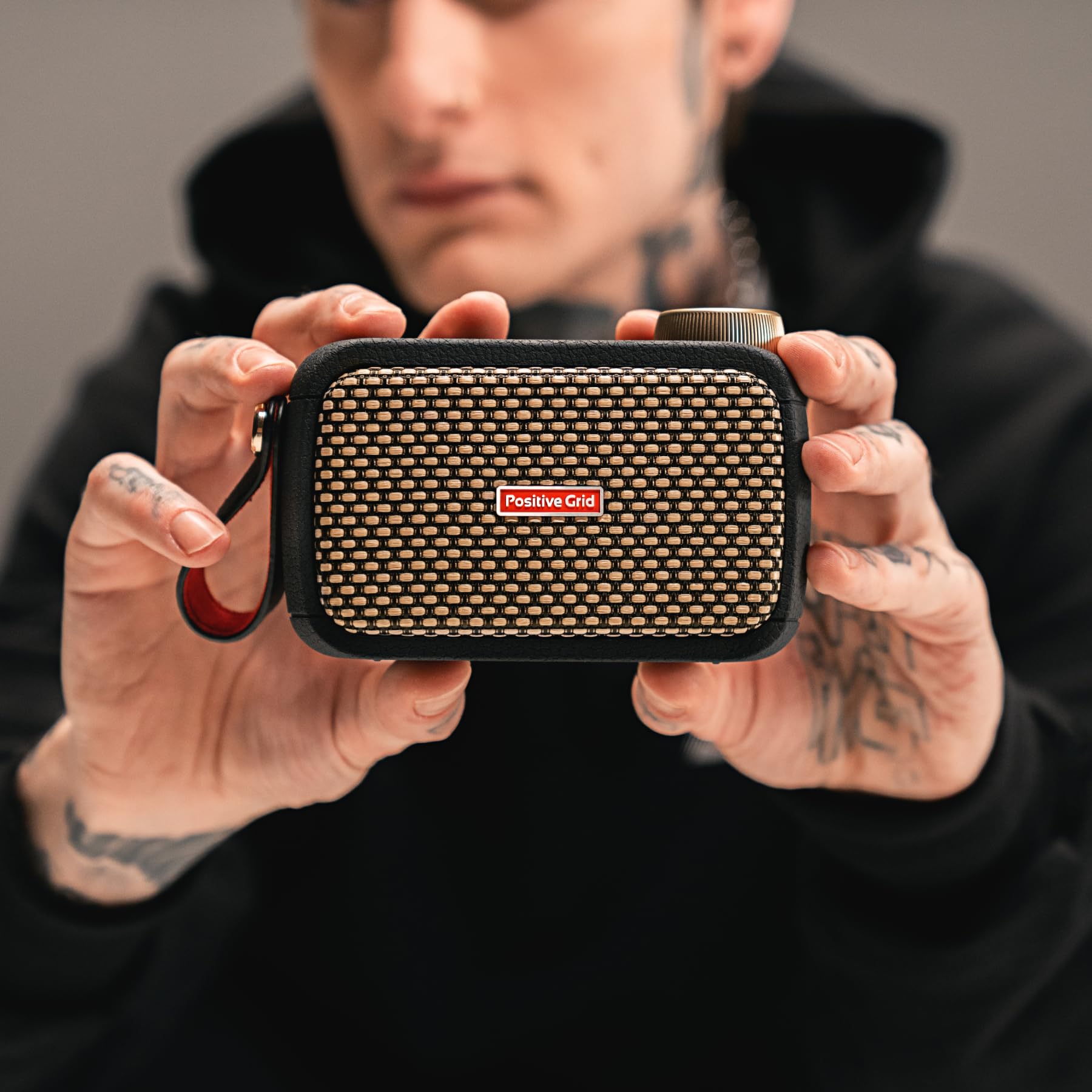 Positive Grid Spark GO 5W Ultra-Portable Smart Guitar Amp, Headphone Amp & Bluetooth Speaker with Smart App for Electric Guitar,