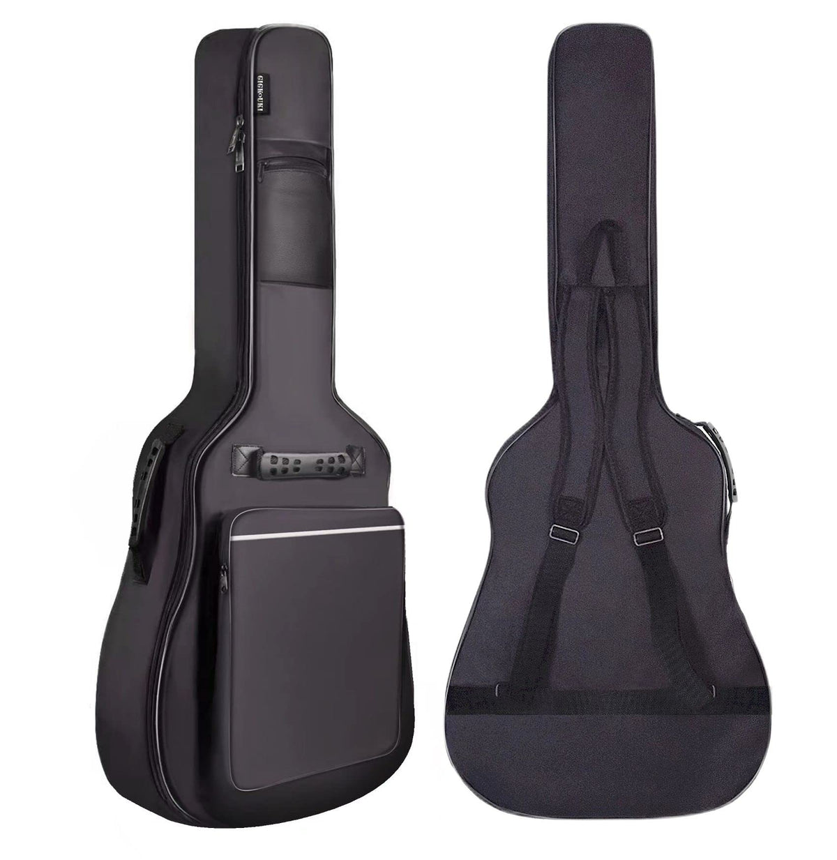 Gigkouki 40 41 Inch Acoustic Guitar Case Soft 0.35'' Padded Guitar Bag, Waterproof Guitar Gig Bag Classical With Back Hanger Loo