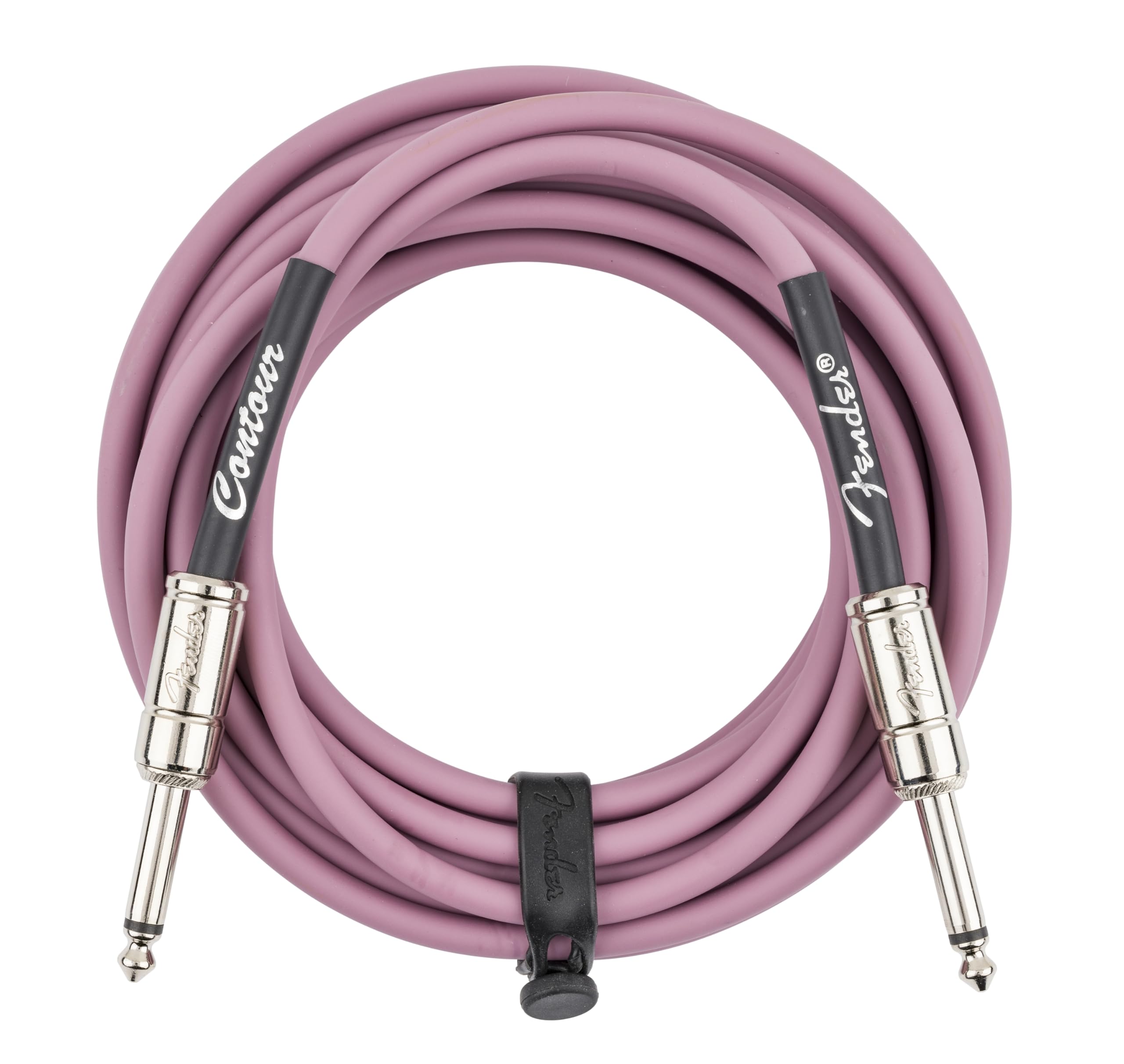 Fender Contour Instrument Cable, Guitar Cable, Guitar Accessories, Straight/Straight, Burgundy Mist, 18.6 ft
