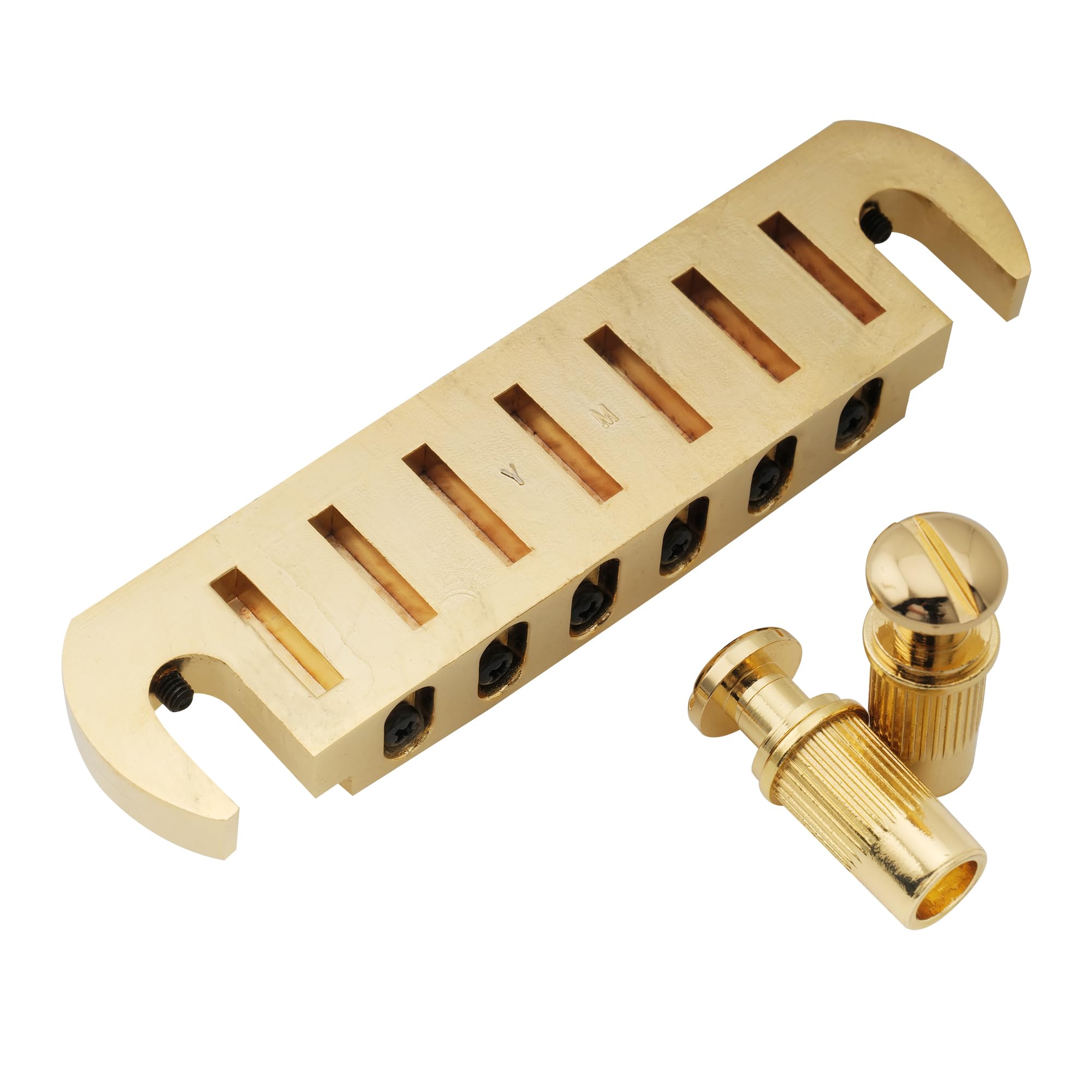 Wilkinson 52.5mm(2-1/16 inch) Adjustable Pigtail Style Wraparound Bridge Tailpiece for USA Les Paul/Epiphone Les Paul Junior SG