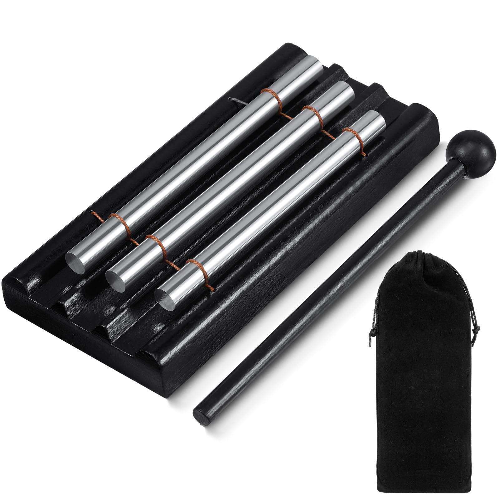 Classroom Chime Meditation Chimes Trio Teacher Three Tone Hand Bell for Management Mindfulness Percussion Instrument Reminder wi