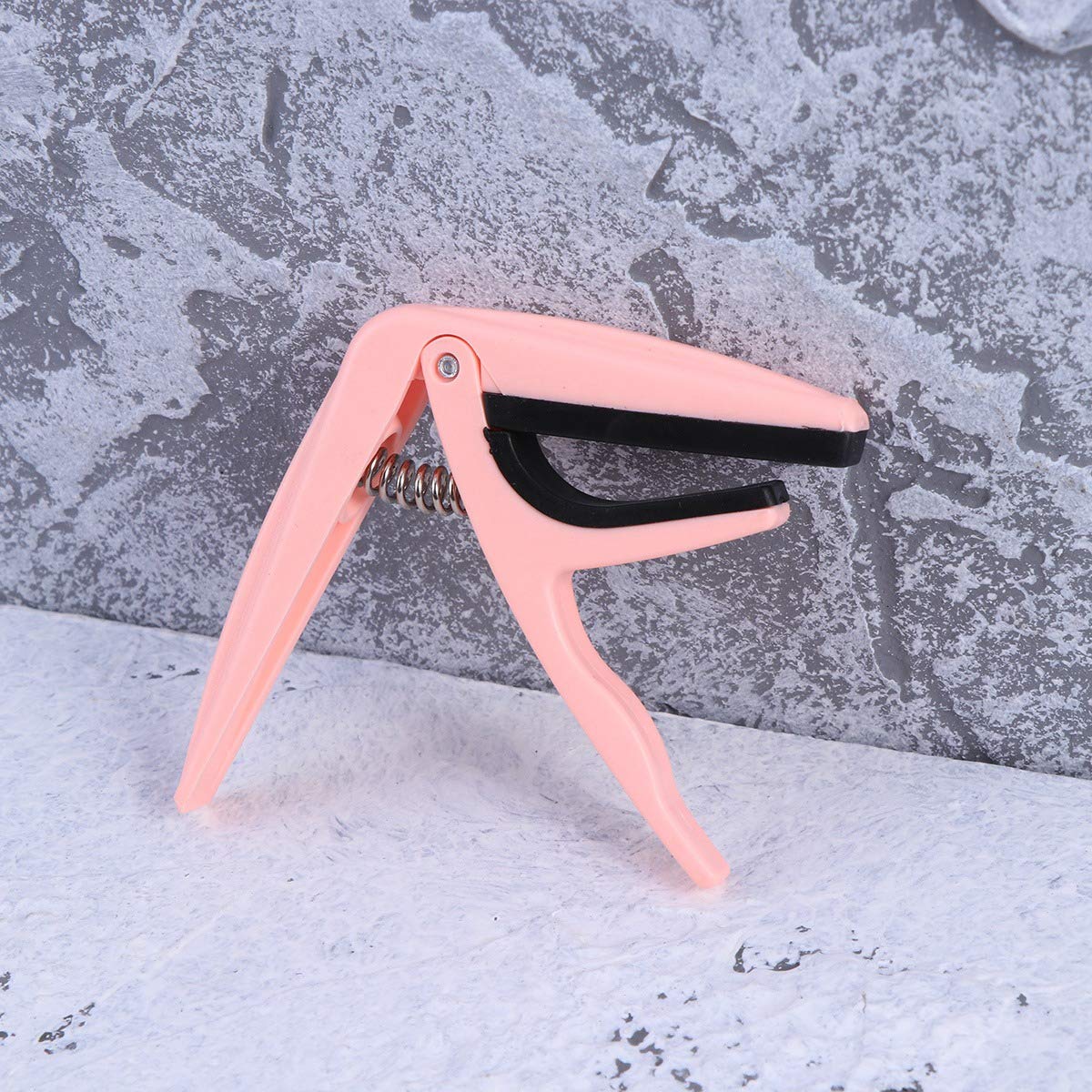 Professional Ukulele Capo Single-Handed Ukelele Capo zinc Alloy Guitar Parts Accessories (Pink)