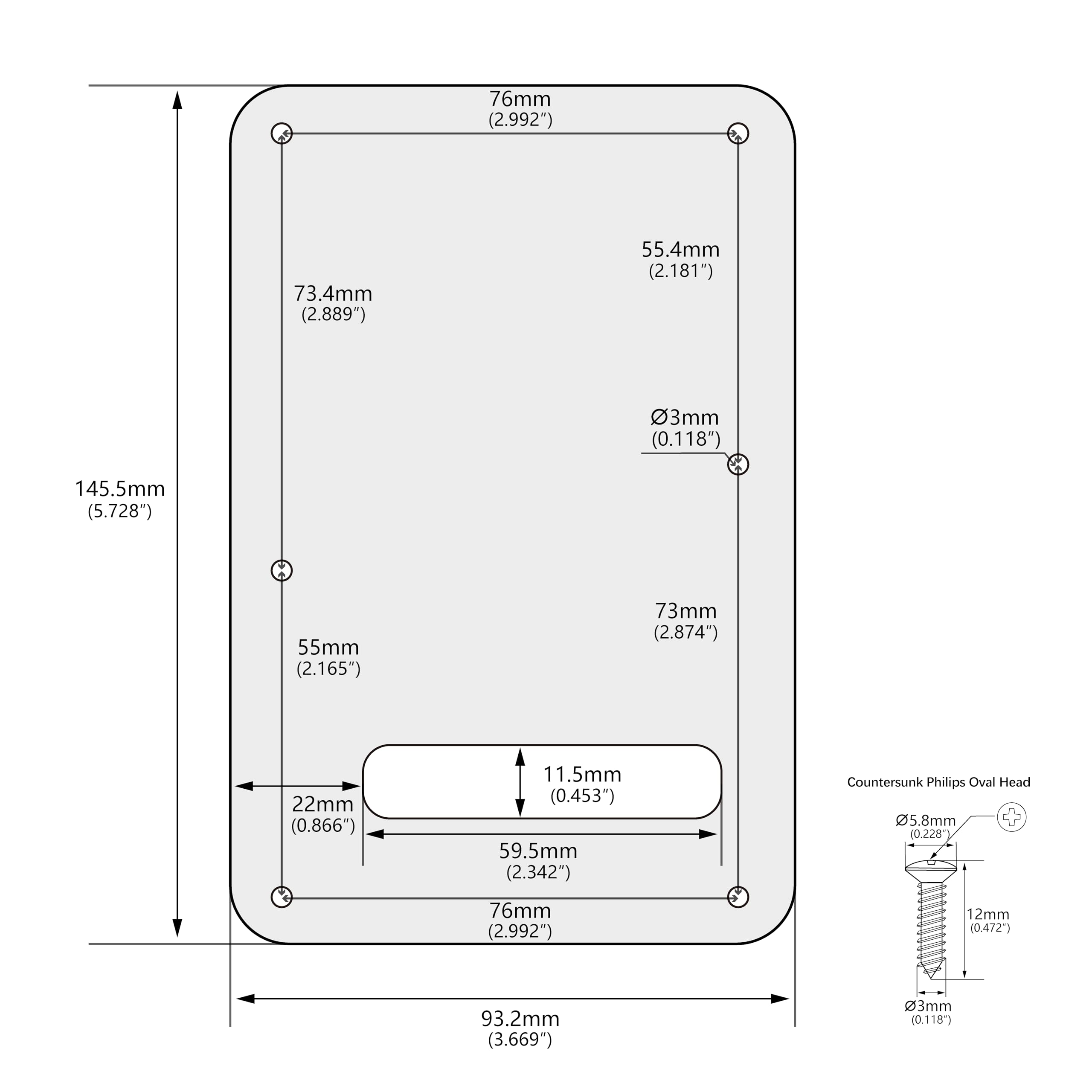 Banworks Electric Guitar 1 Ply Backplate 6-Hole Trem Tremolo Cover for USA/Mexican Fender Standard Strat ST JT/HGB-01 Cream