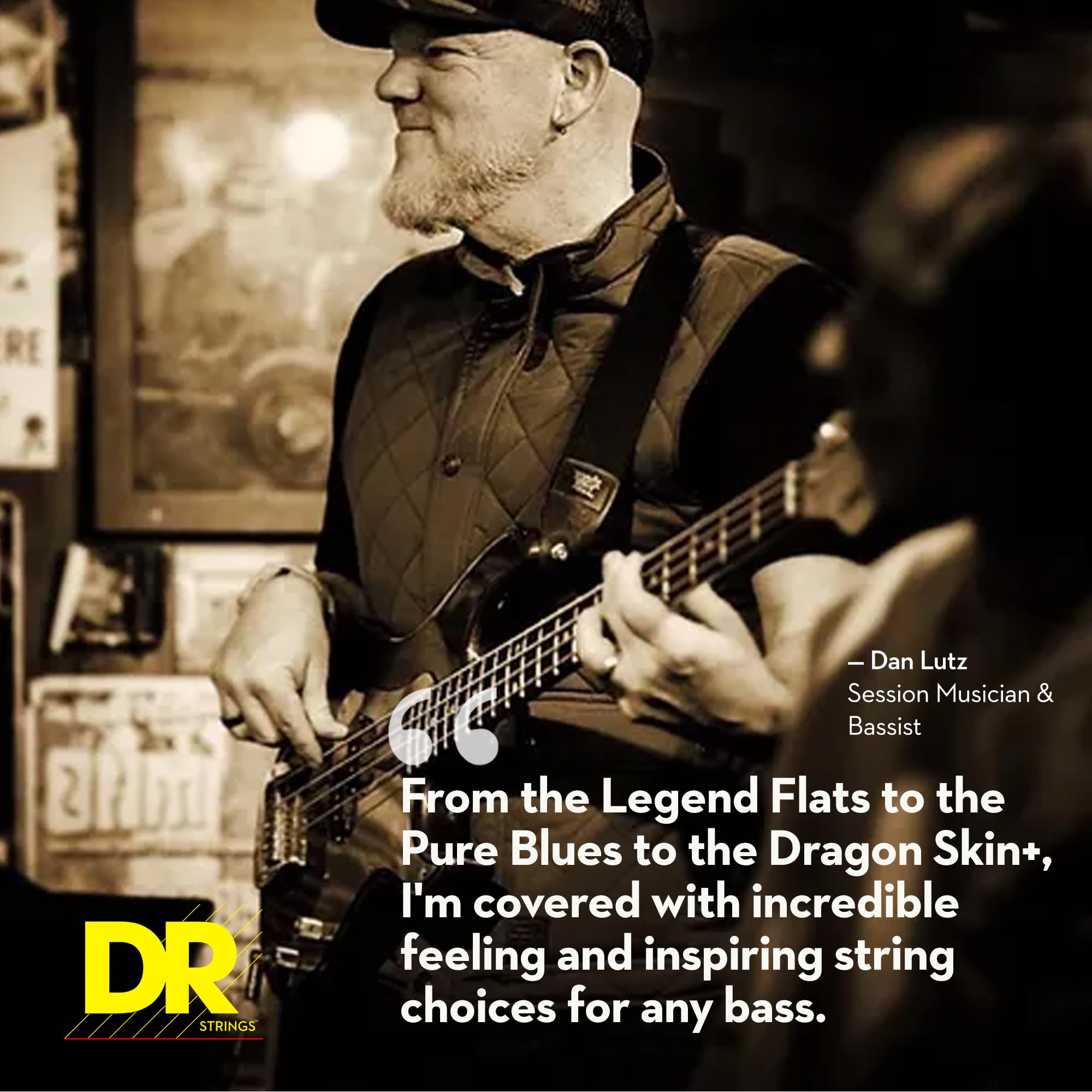 DR Strings PURE BLUES Bass Guitar Strings (PB6-30)