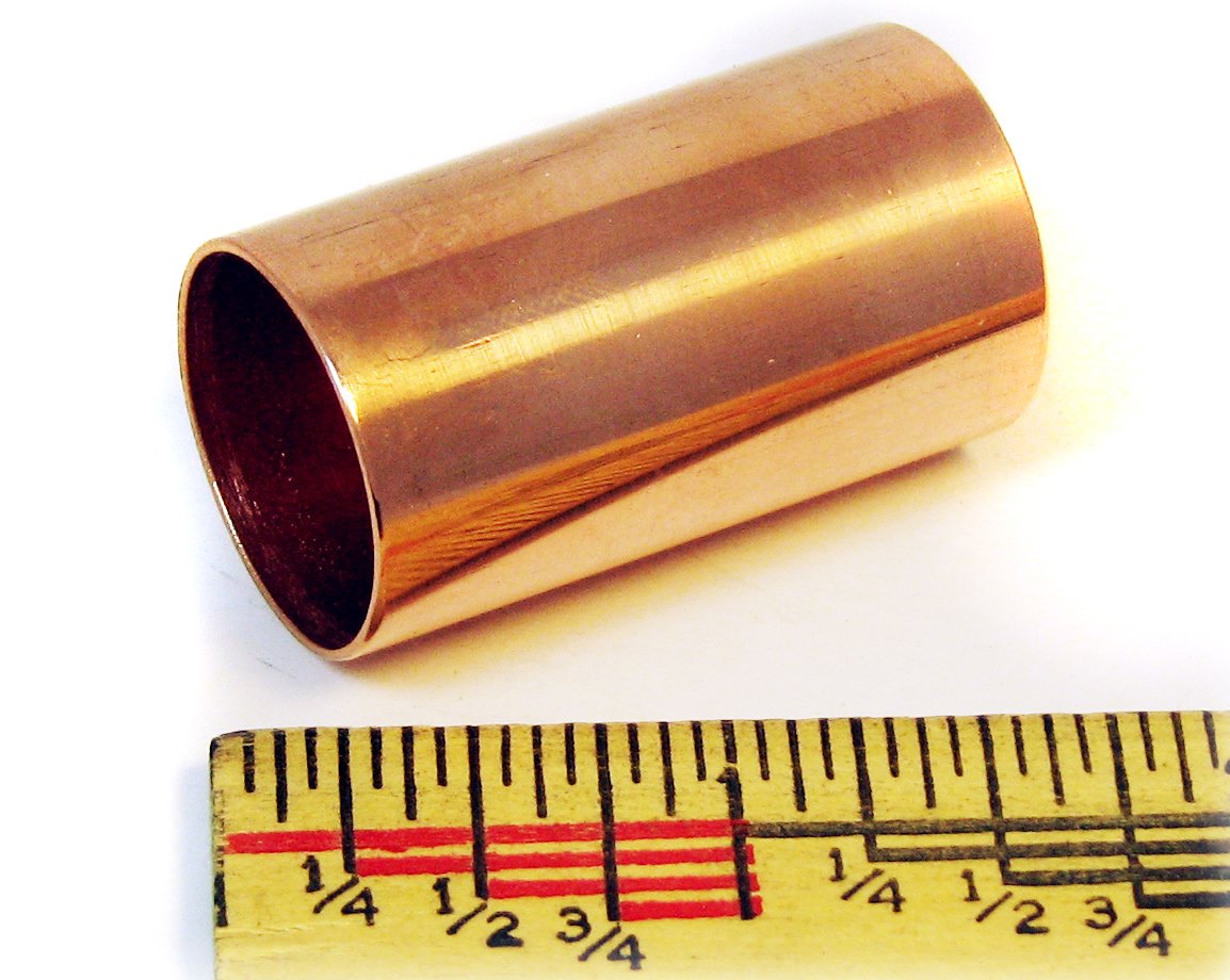 Polished Copper Pipe ''Stubby'' Guitar Slide (1.5 Inch)