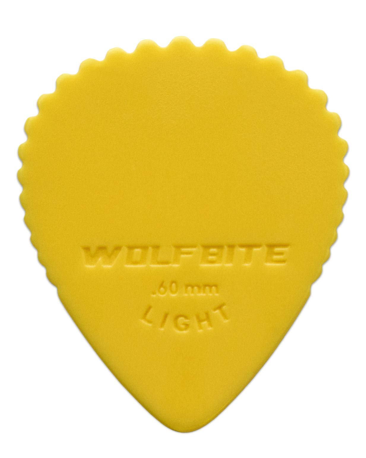 WOLF BITE Guitar Picks | Saw-Toothed Edge Guitar Picks - Medium(.75mm) / Light(.60mm) Variety 12-pack