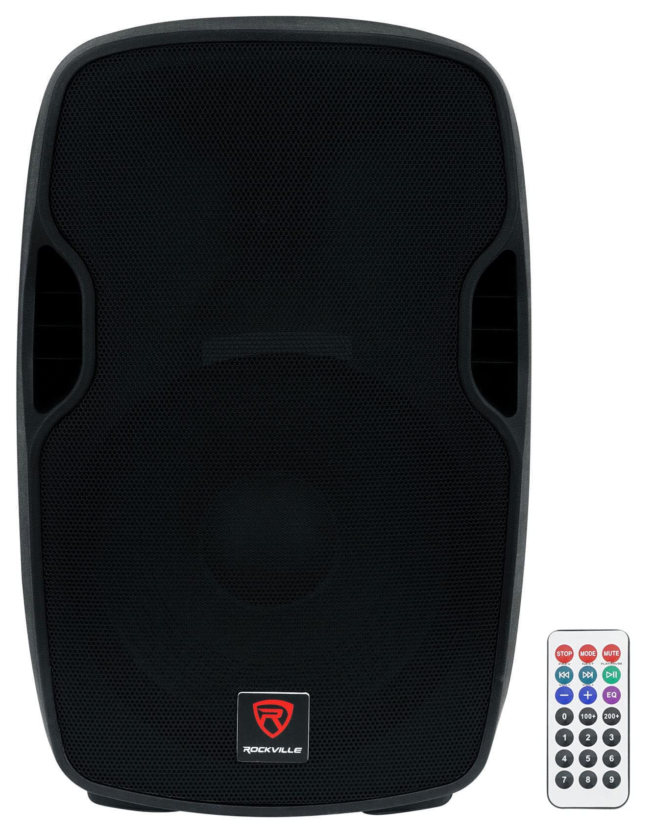 Rockville BPA15 800W Peak/200W RMS Powered 15 PA Speaker, Bluetooth, USB/SD, FM Radio, 2-Band EQ, Remote, Lightweight, Durable, 