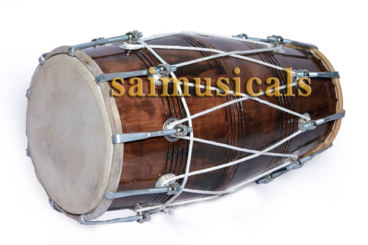 Sai Musical Brown Bolt Tuned Dholak