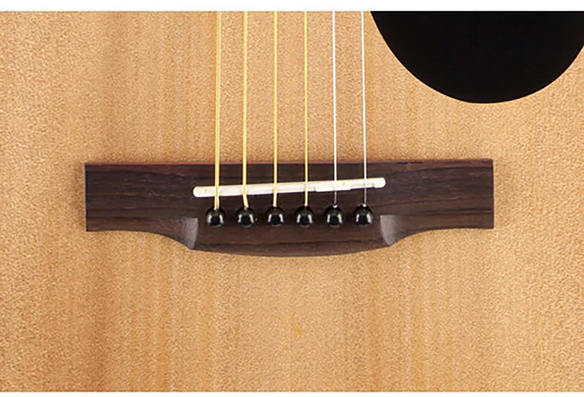 Jasmine S35 Dreadnought Acoustic Guitar - Natural Bundle with Gig Bag, Strap, Strings, Picks, Instructional Book, Austin Bazaar