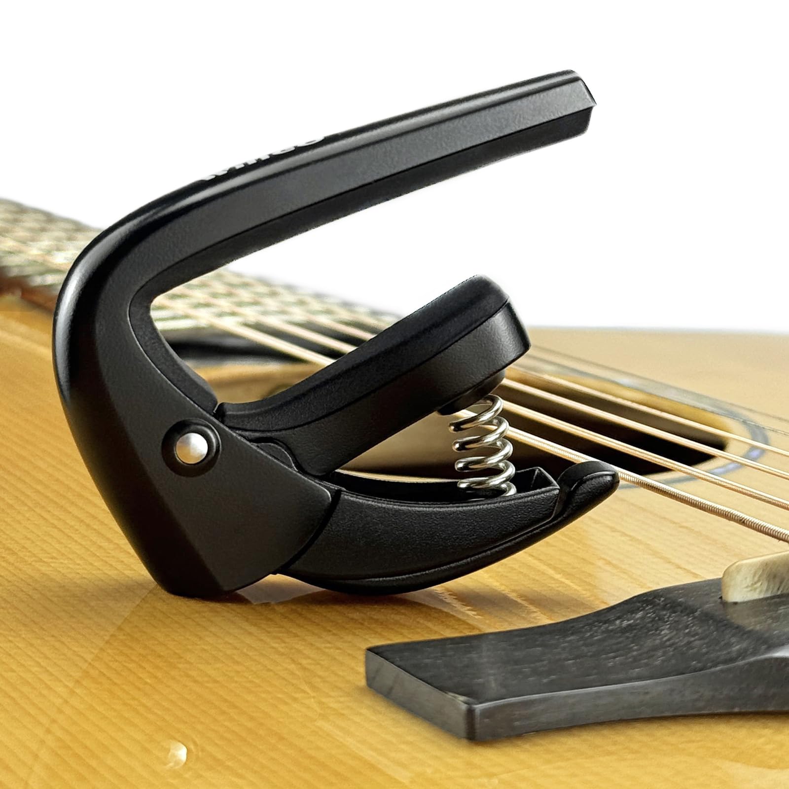 VEINTICO High-end Pro Guitar Capo for 6 Strings Acoustic and Electric Guitars with Quick Lock Performance-Black