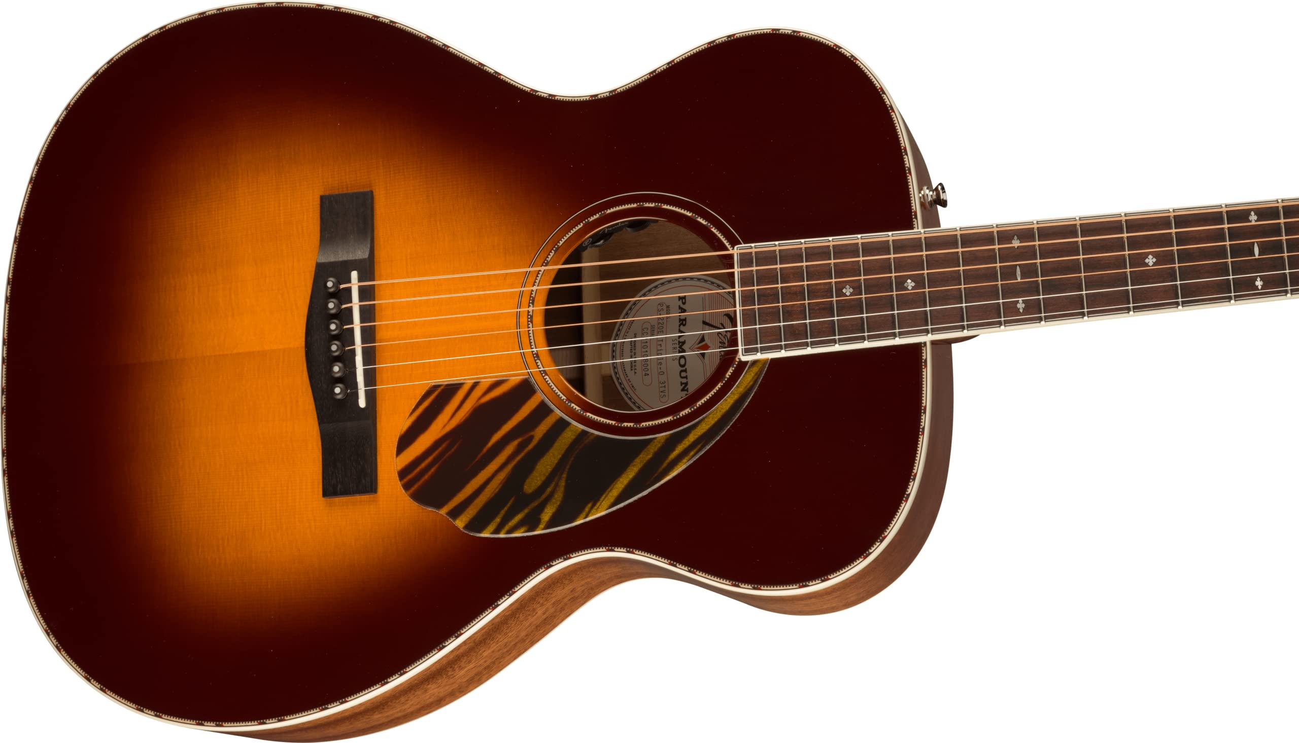 Fender Paramount Po-220E Orchestra Acoustic Guitar, With 2-Year ...