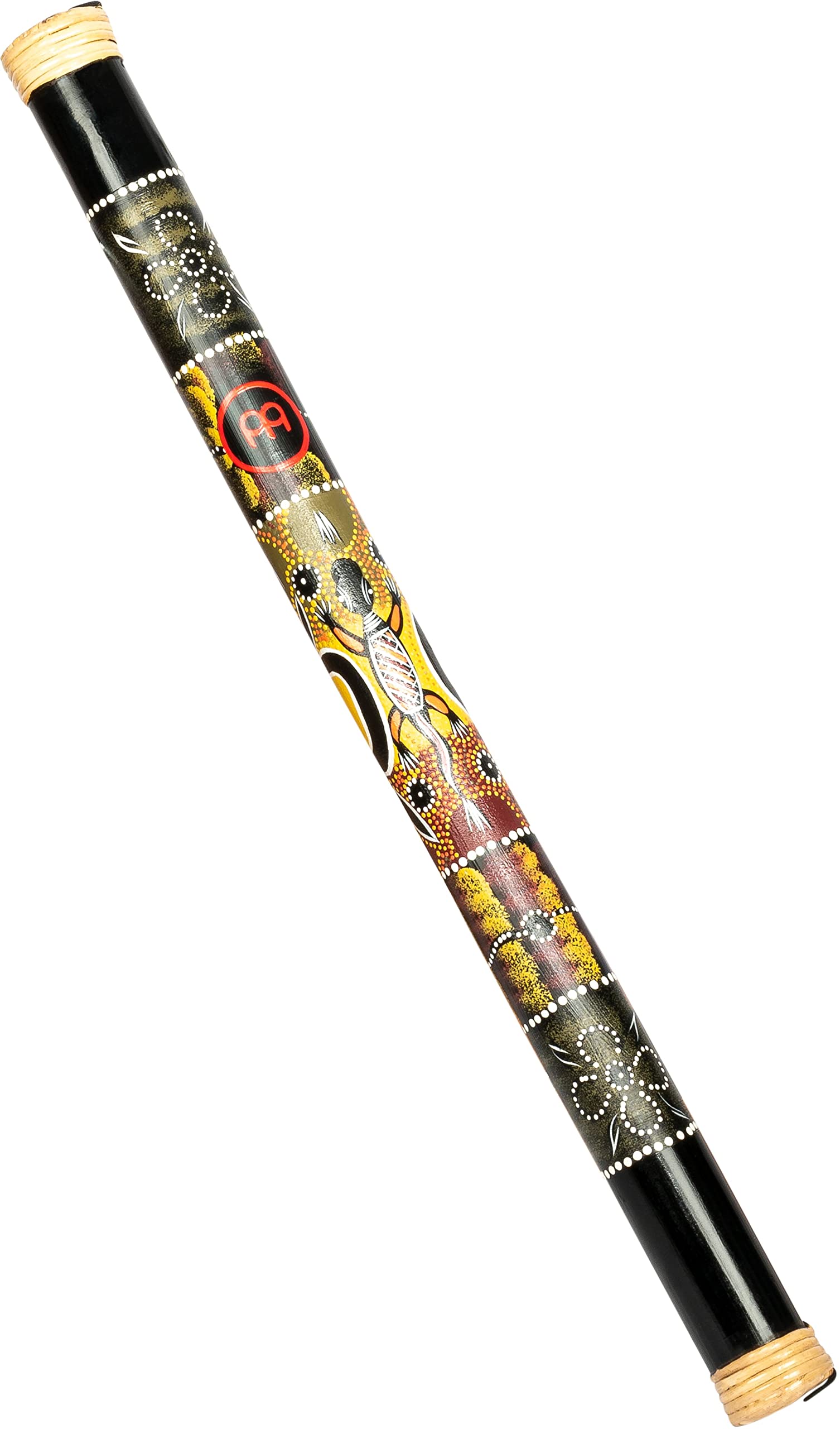Meinl Percussion RS1BK-M/L 31.5 Med/Large Bamboo Rain Stick with Sustaining Trickle Effect and Hand Painted Design,Black
