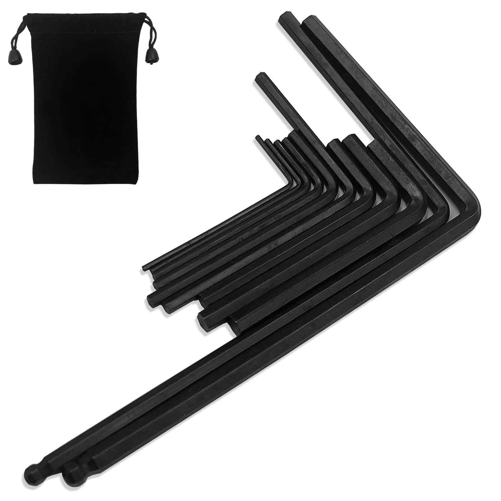 DaKuan 11 Piece Guitar Wrench Set, 4 and 5mm Martin Guitar Wrench with Storage Bags for Adjusting Electric Guitar, Electric Bass