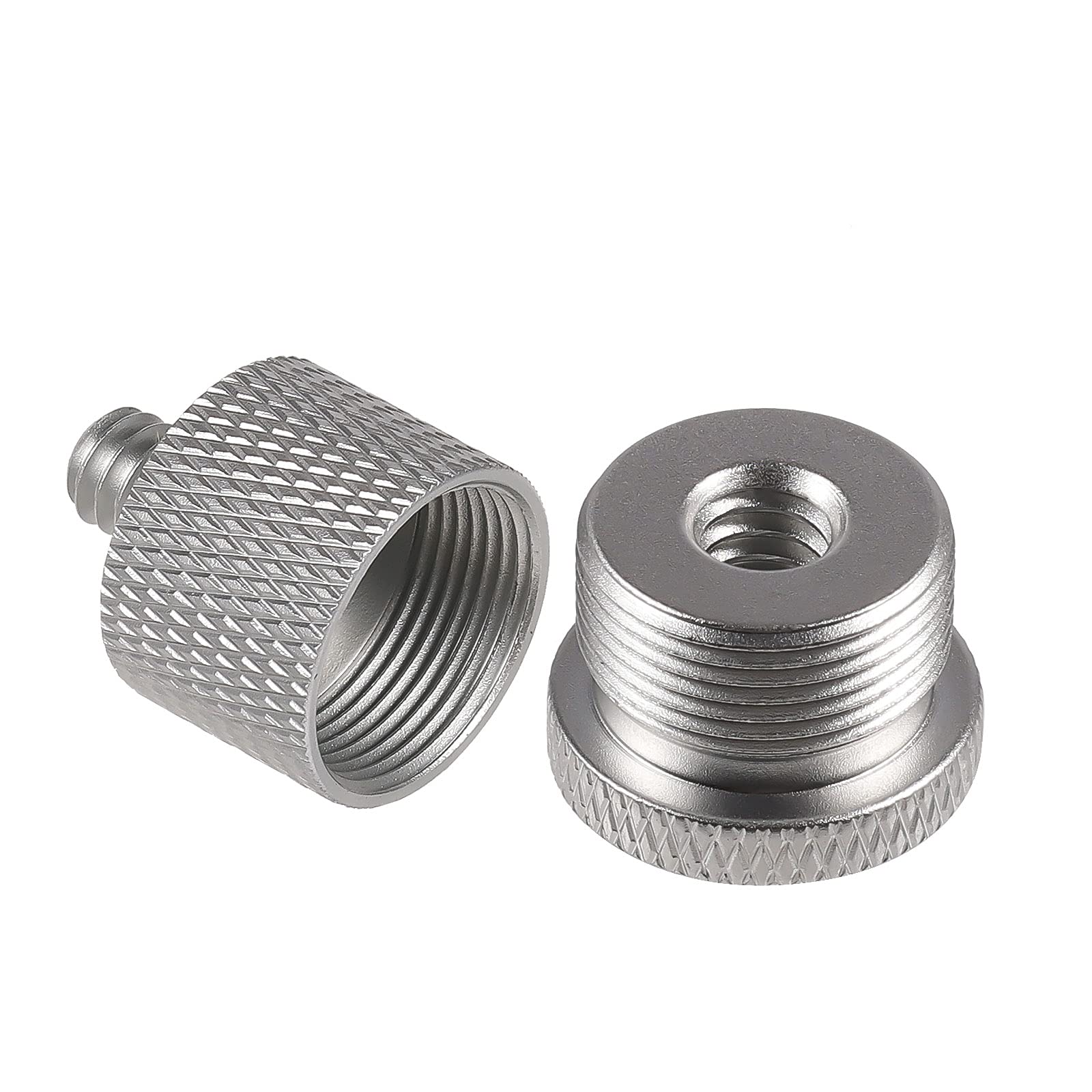 SAVITA Mic Stand Adapter Kit Includes 1 Piece 1/4 Female to 5/8 Male Screw Thread Adapter 1 Piece 5/8 to 1/4 Screw Thread Adapte