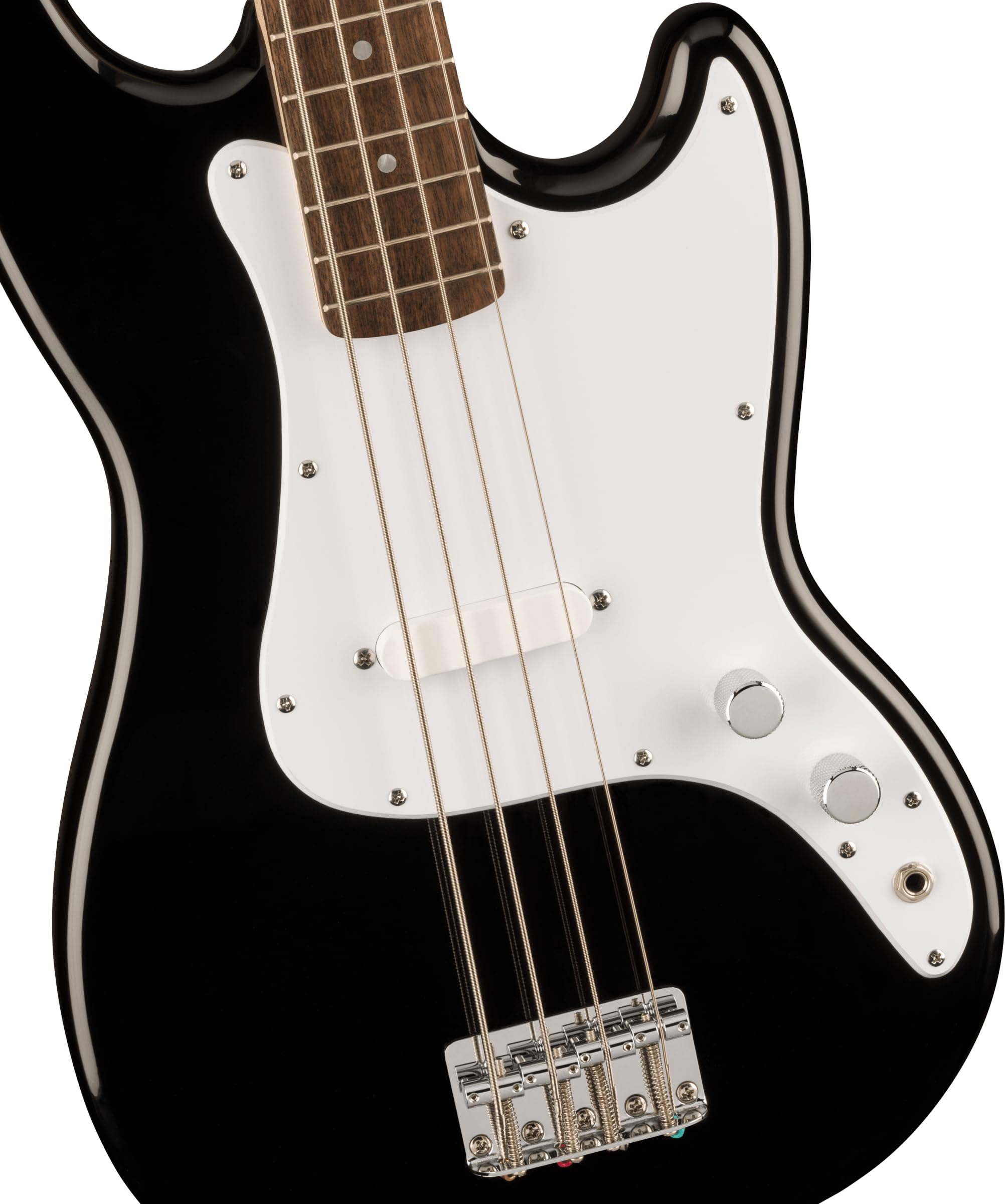 Squier Squier Sonic Bronco Bass, Black, Laurel Fingerboard