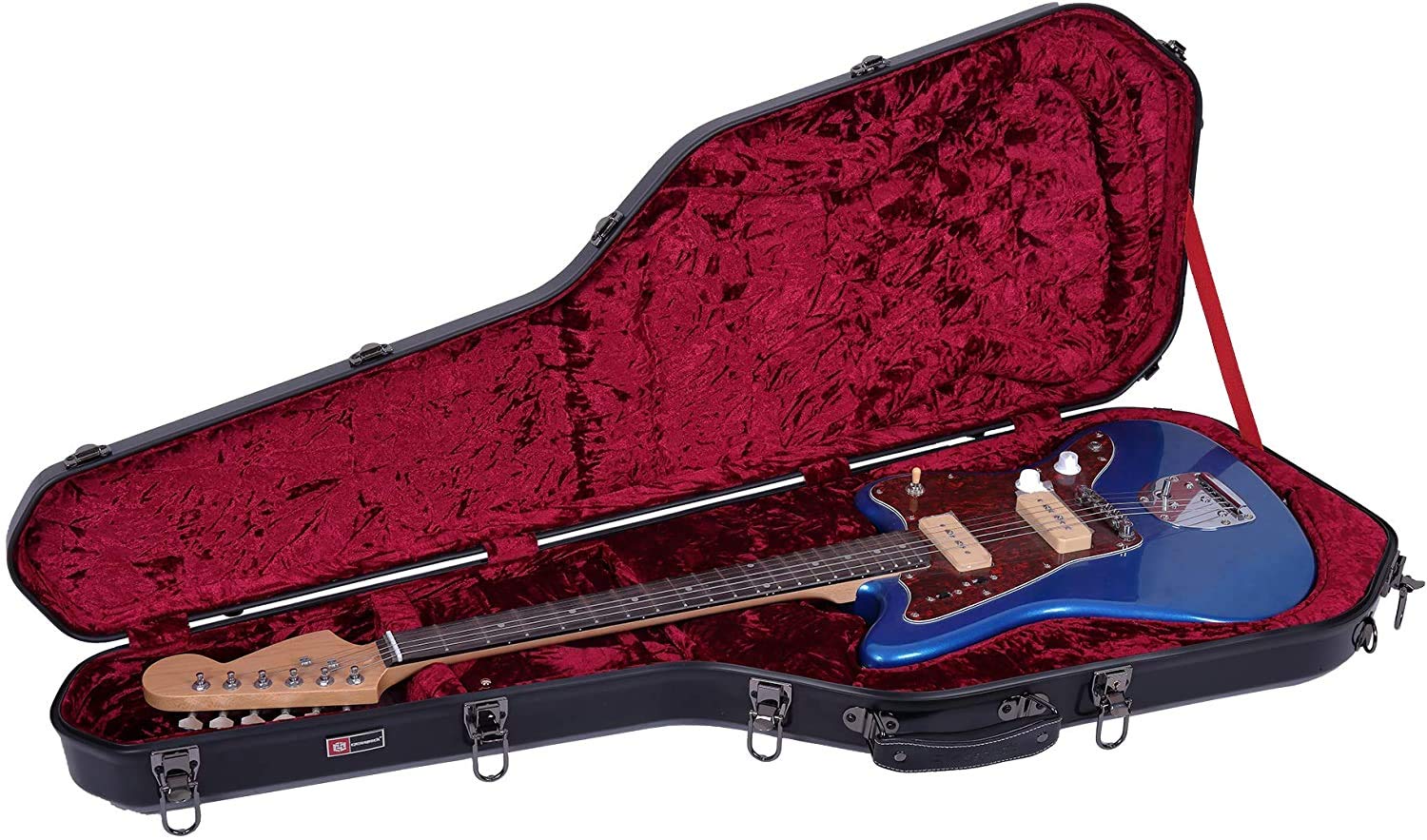 Crossrock Fiberglass Backpack Style Black Electric Guitar Case