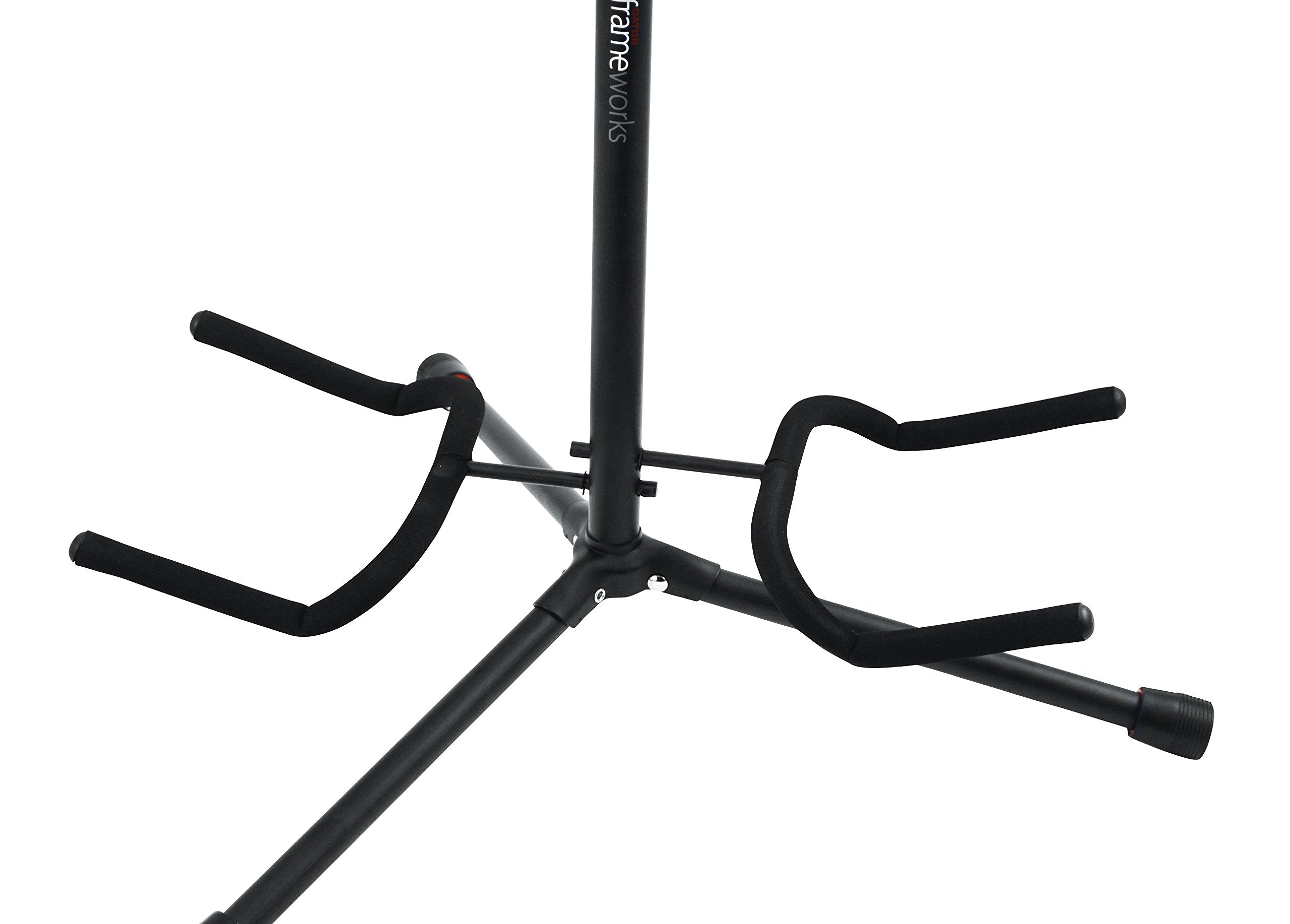Gator Frameworks Adjustable Double Stand Holds Two Electric or Acoustic Guitars (GFW-GTR-2000)