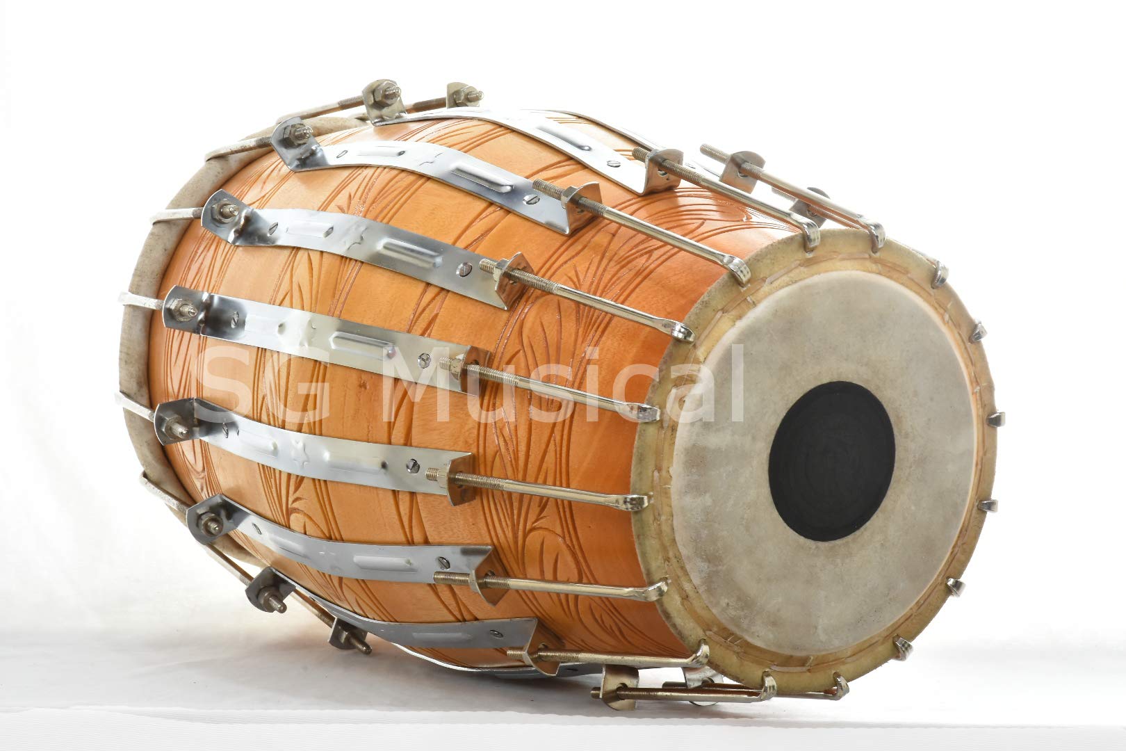 Sg Musical Wooden Tuned Classical Nut/Bolt Dholak