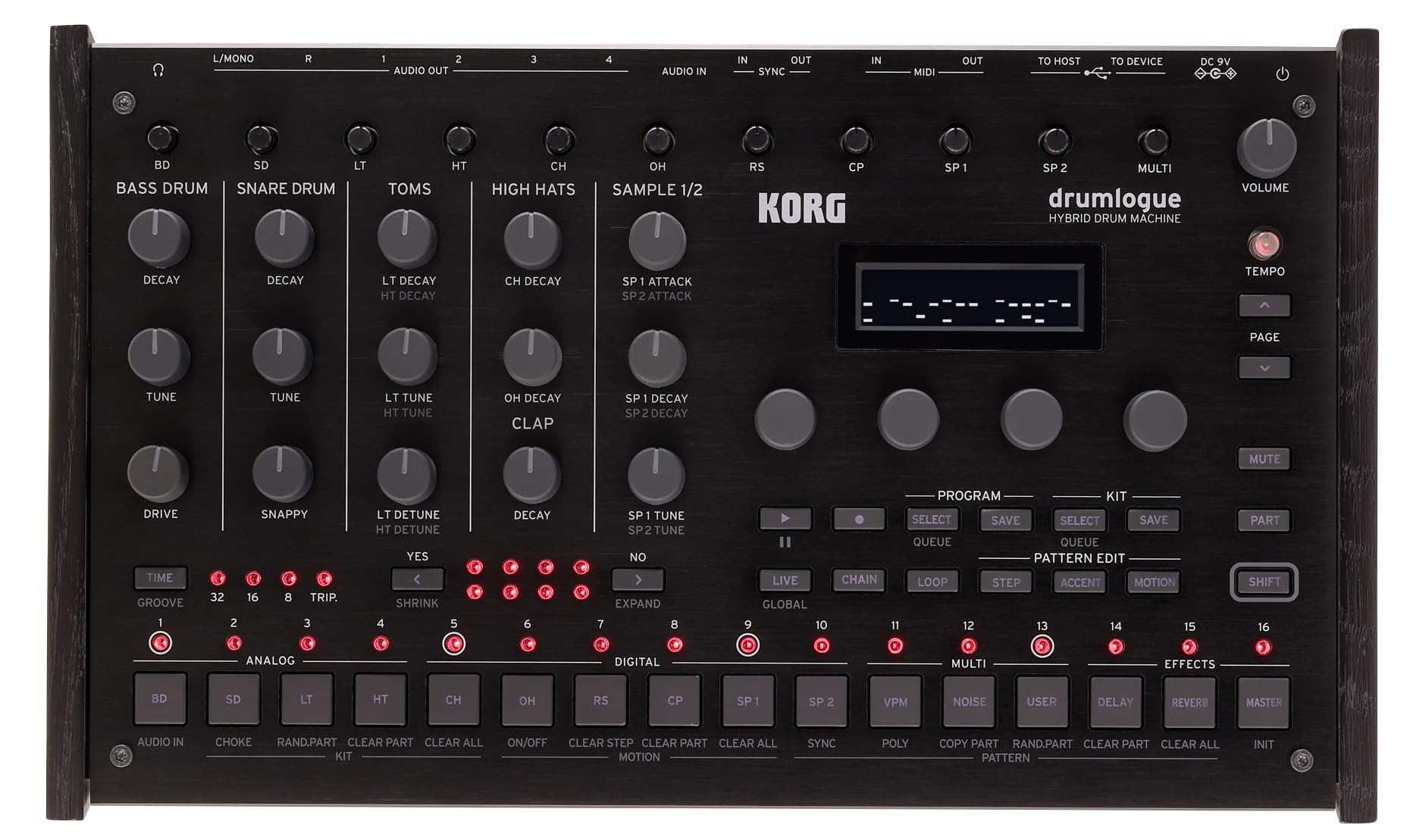 KORG drumlogue Hybrid Drum Machine (DRUMLOGUE)