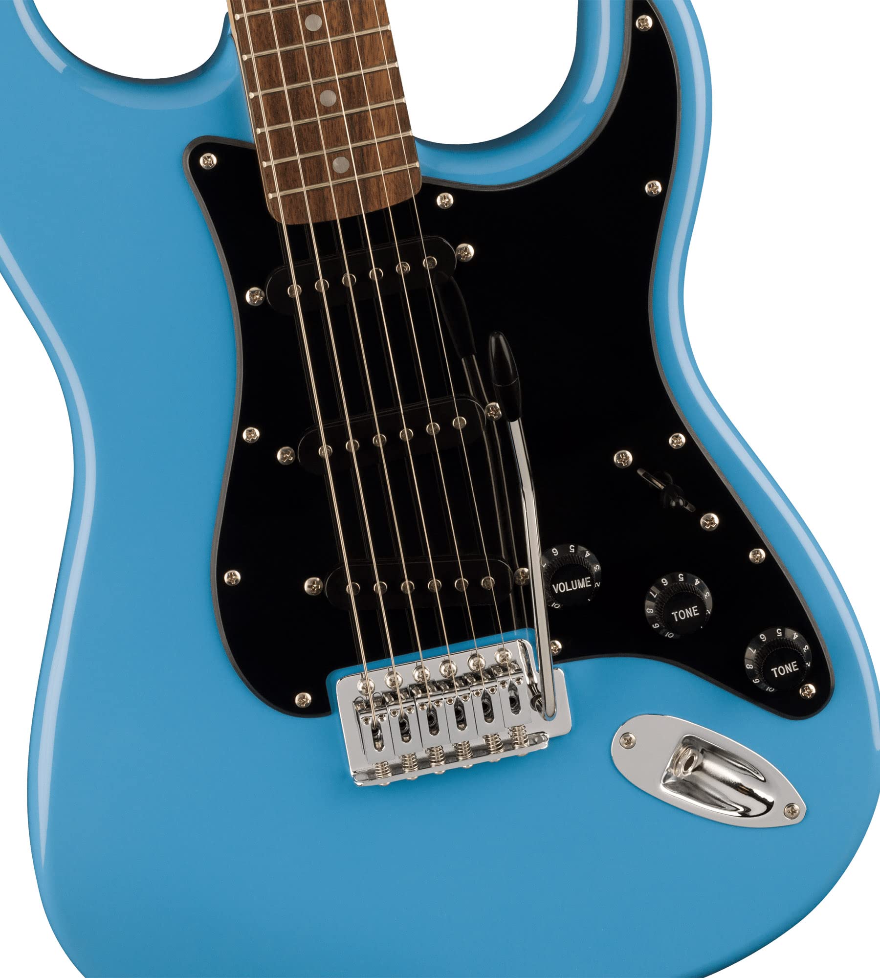 Fender Squier Sonic Stratocaster - California Blue Bundle with Tuner, Strap, Picks, and Austin Bazaar Guitar DVD
