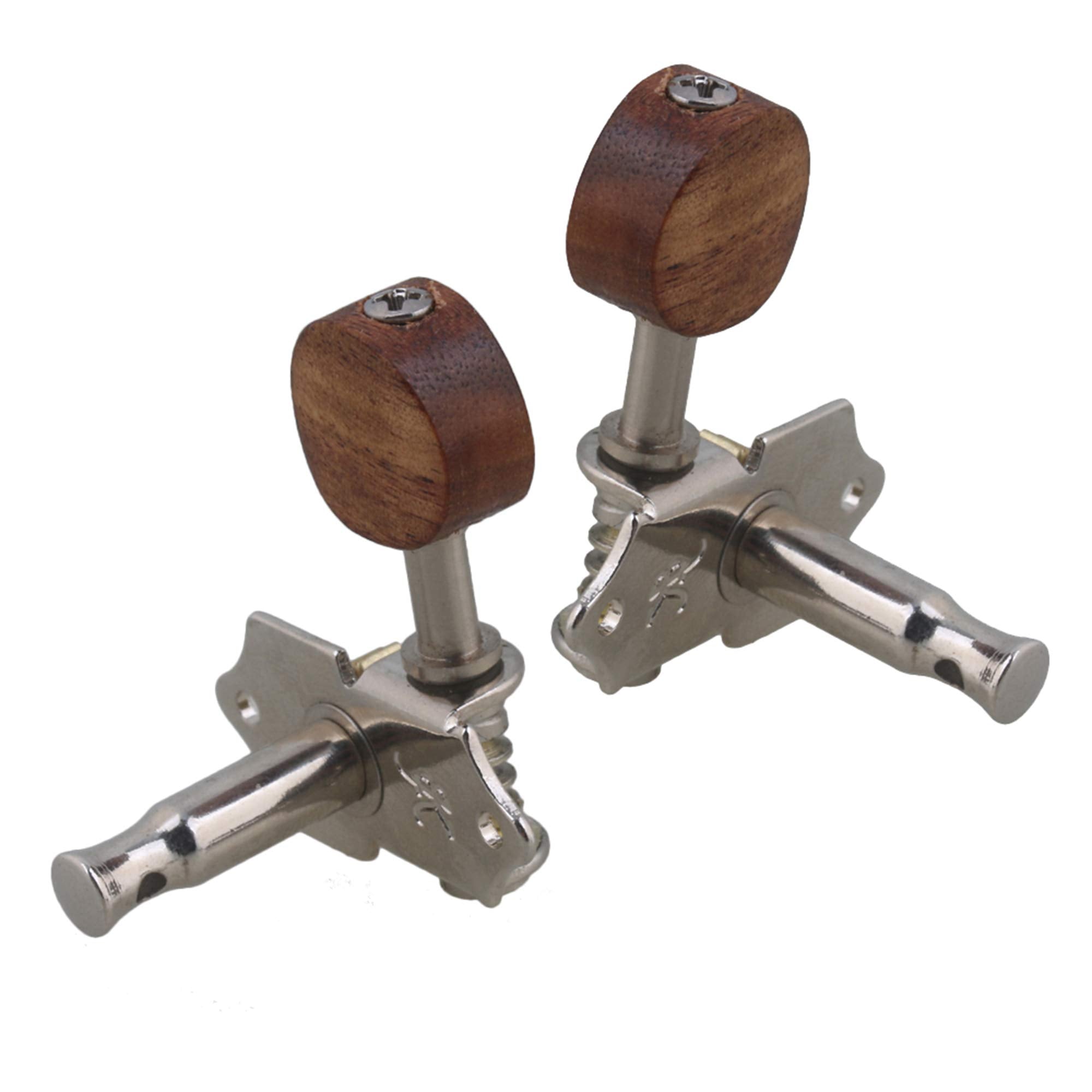 Yibuy 4 String Tuning Peg Machine Head Tuners w/Screws and Nuts for Ukulele Guitar