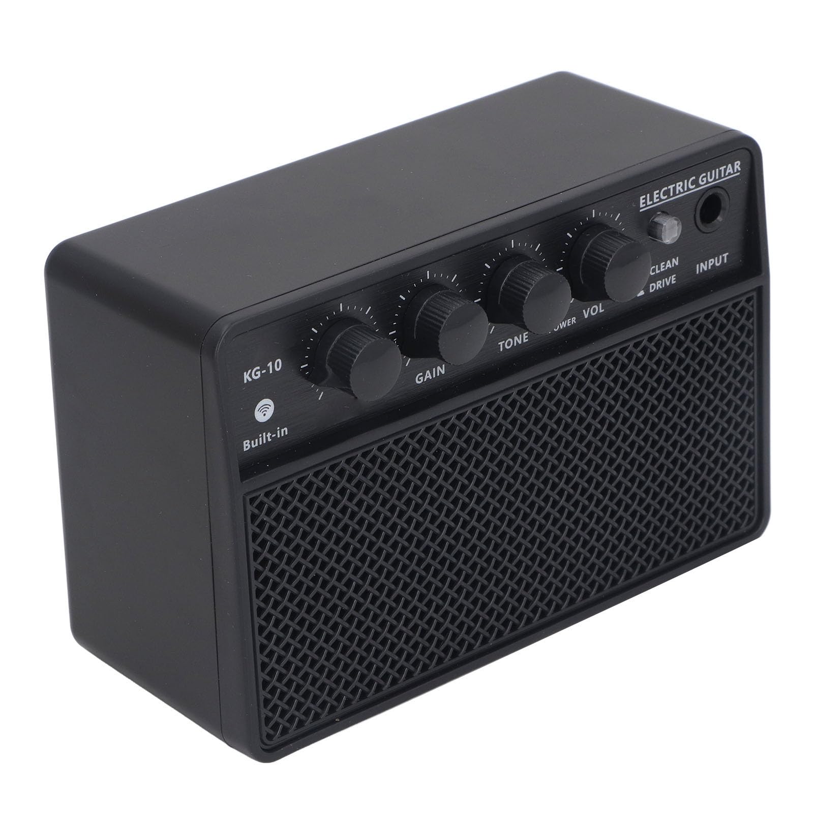 Electric Guitar Amplifier, 10W Mini Electric Guitar Amplifier With Bt, Adjustable Tone Control, Portable Rechargeable Battery Fo