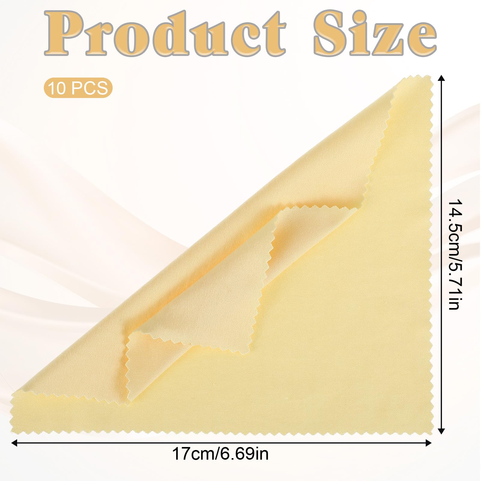 10Pcs Flute Cleaning Cloth, Microfiber Violin Cleaning Cloth Soft Instrument Cleaning Cloth for Guitar Flute Violin Piano Trumpe