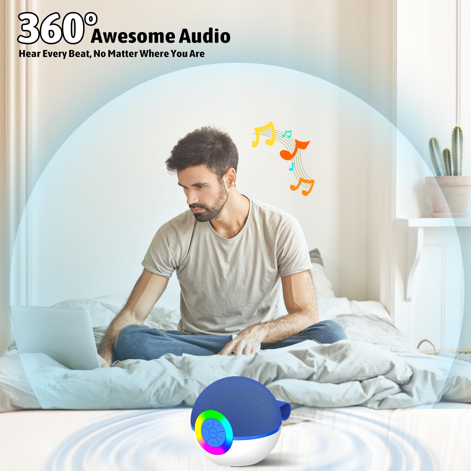 Heroange Karaoke Microphone Machine Toys for Kids Adults, Mini Portable Bluetooth Speaker with Wireless Mic, Christmas Birthday