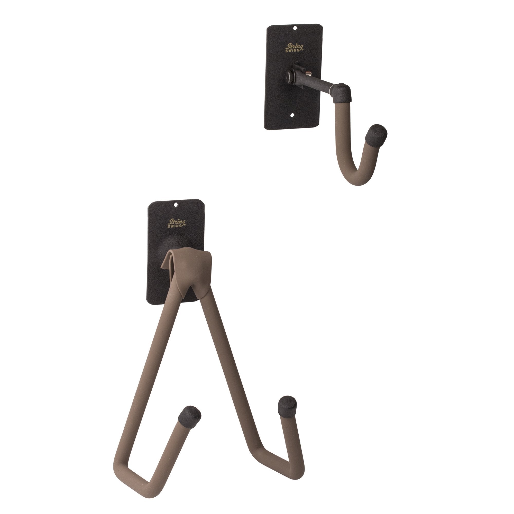 String Swing BHH14-FW 2-Piece Baritone Holder - Black - Flat Wall