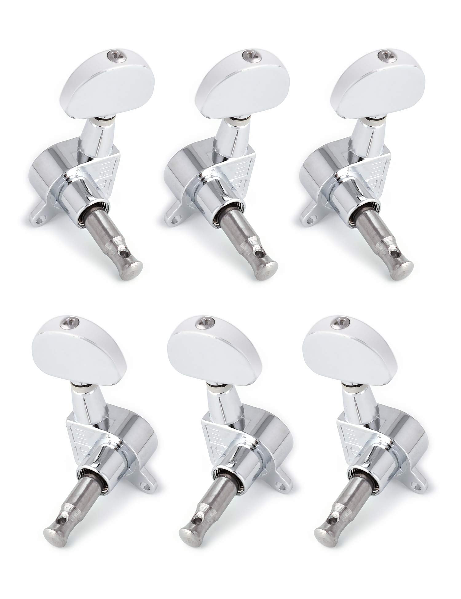 Metallor Sealed String Tuning Pegs Tuning Keys Machine Heads Grover Tuners 3L 3R for Electric Guitar Acoustic Guitar Parts Repla