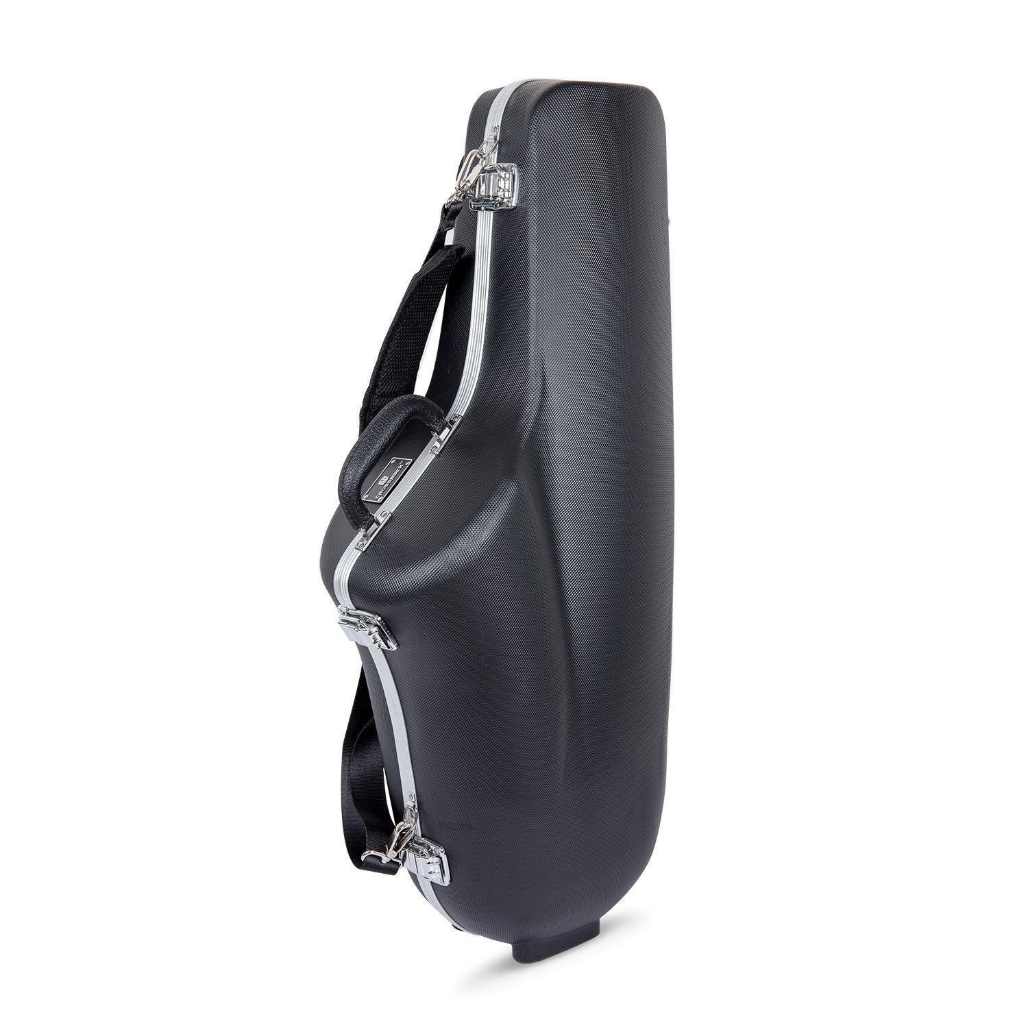 Crossrock Tenor Saxophone Case, ABS Molded Hard Shell Case, Black