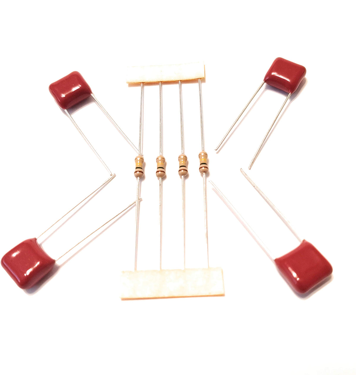 4 Pack Treble Bleed Kits .0022Uf Film Caps 150K Fits Humbuckers Or Single Coils