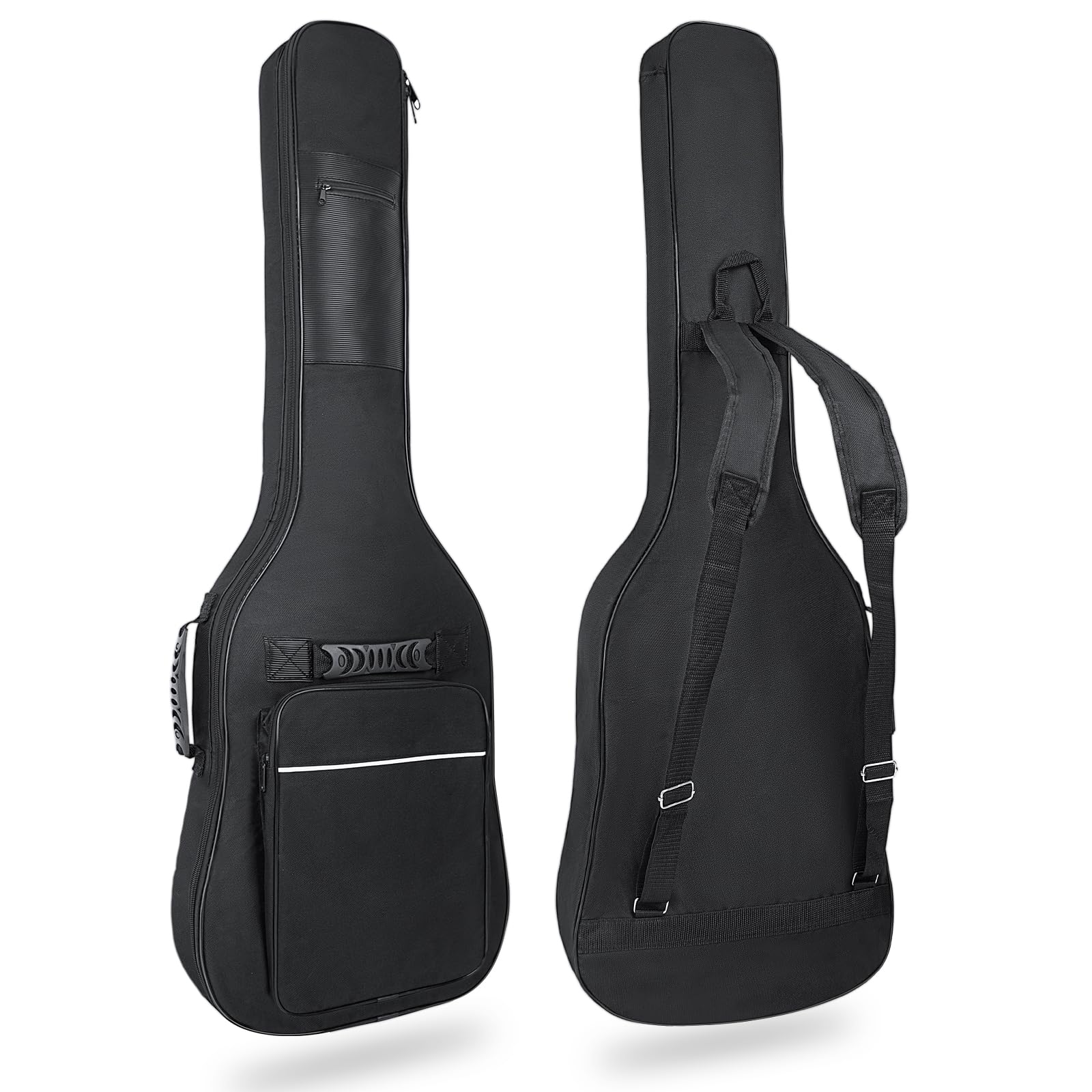 Letsrock Electric Guitar Gig Bag, Electric Guitar Gig Bag 0.35 Inch Thick Padding Backpack Soft Electric Guitar Bag Dual Adjusta