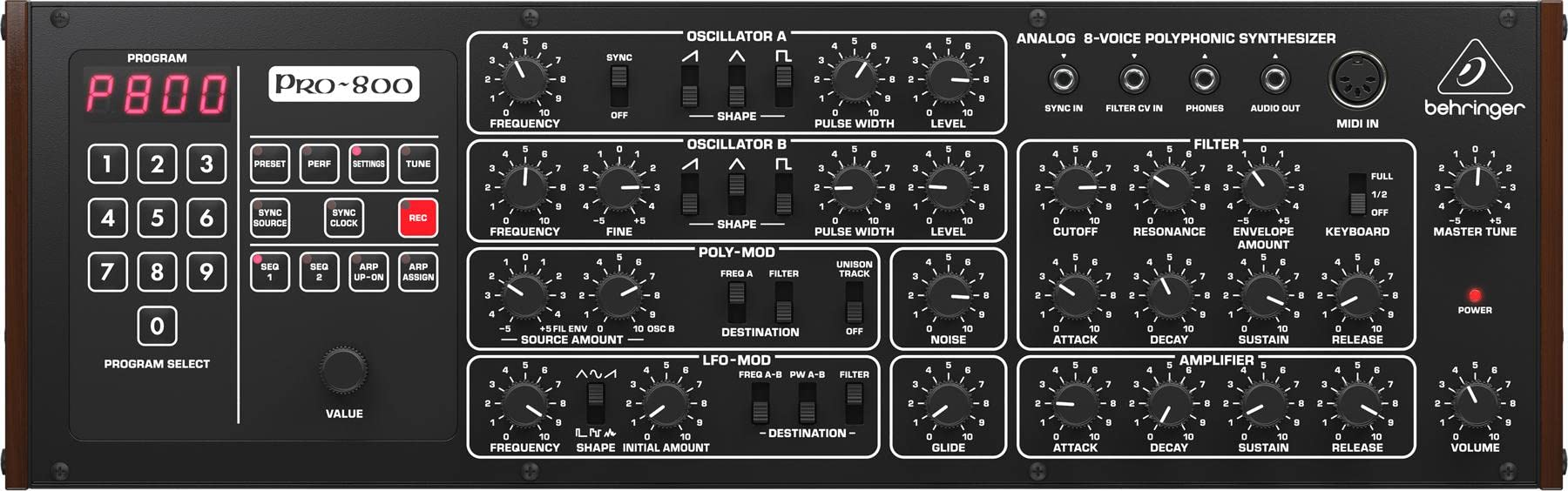 Behringer Pro-800 8-Voice Polyphonic Analog Synthesizer