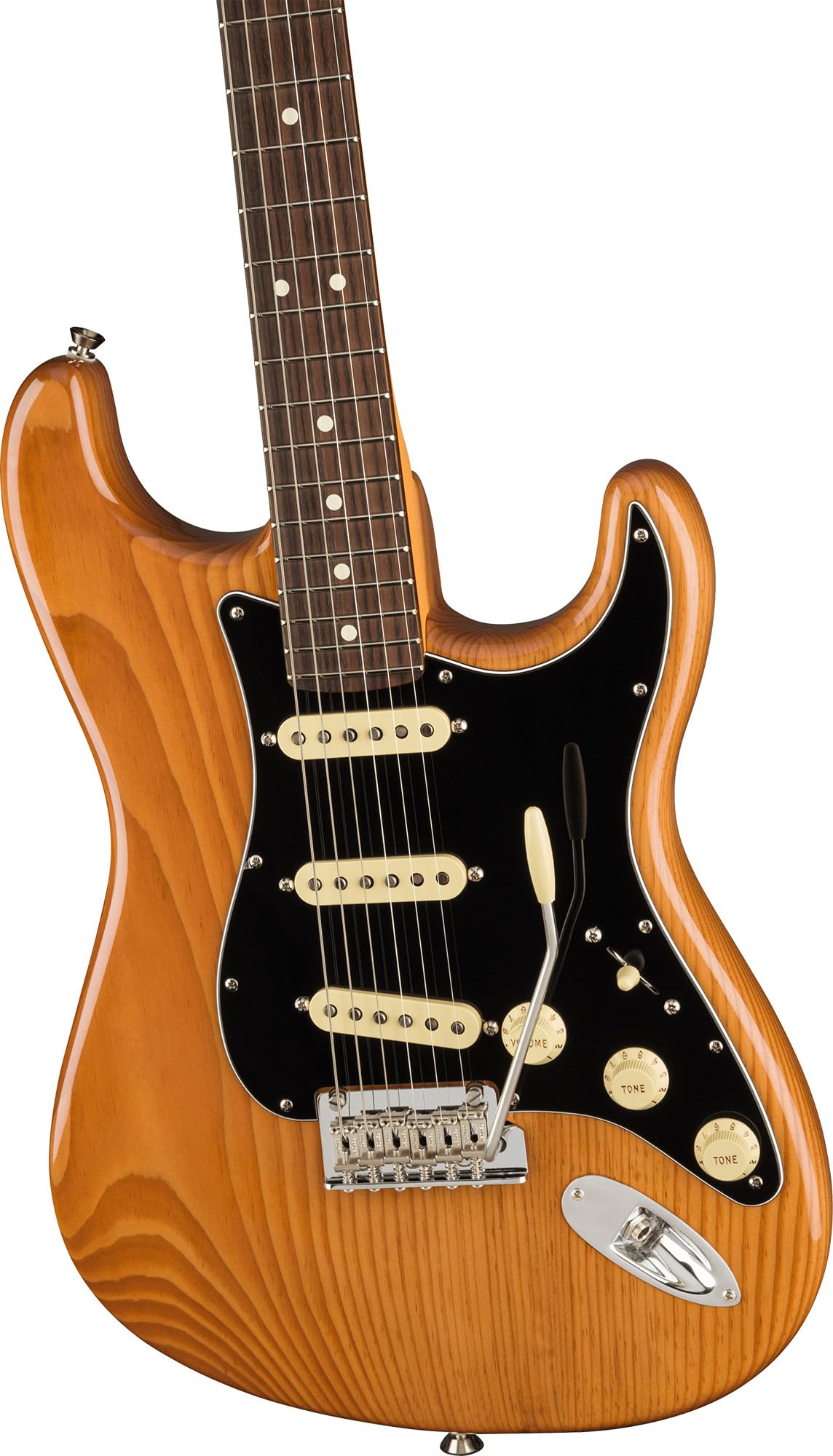 Fender American Professional II Stratocaster - Roasted Pine Bundle with Case, Strap, Cable, and Guitar Cleaning Kit