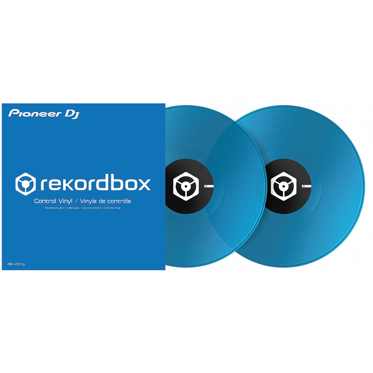 Pioneer Dj 12 Inches Control Vinyl Clear Blue, Pair
