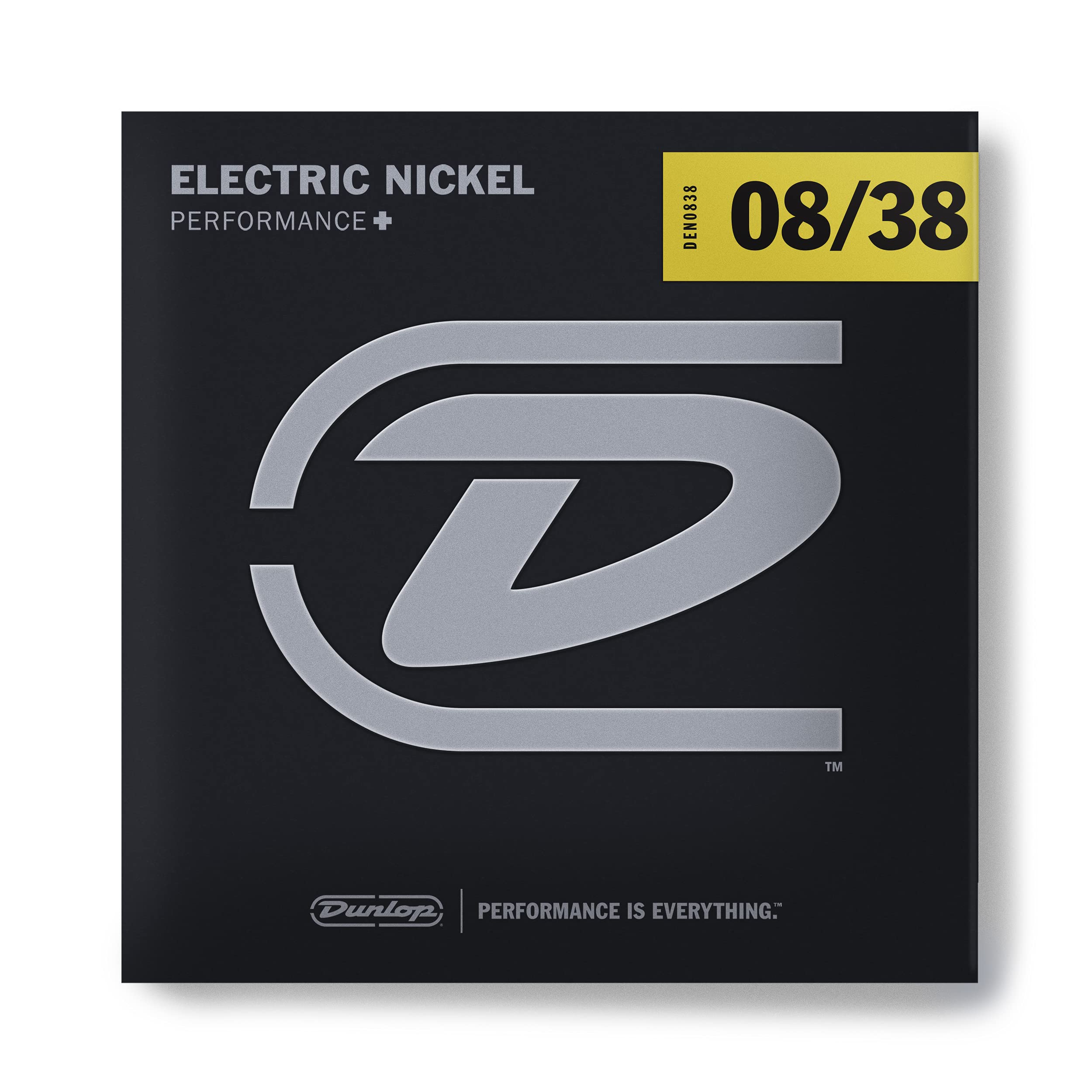 Jim Jim Dunlop Den0838 Nickel Wound Electric Guitar Strings, Light, 008-038, 6 Stringsset