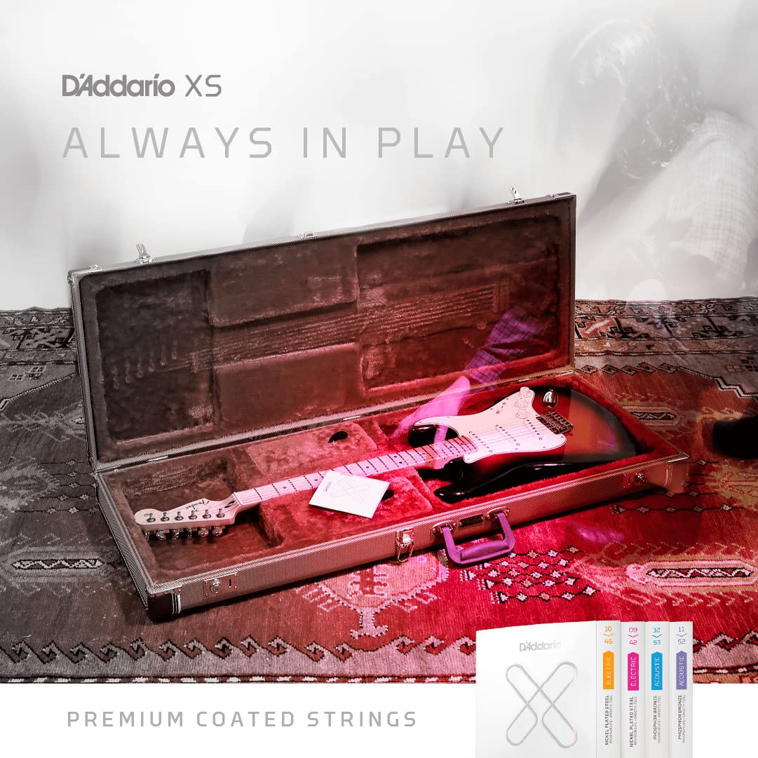 D'Addario Guitar Strings - XS Nickel Coated Electric Guitar Strings - XSE0946 - Maximum Life with Smooth Feel & Exceptional Tone