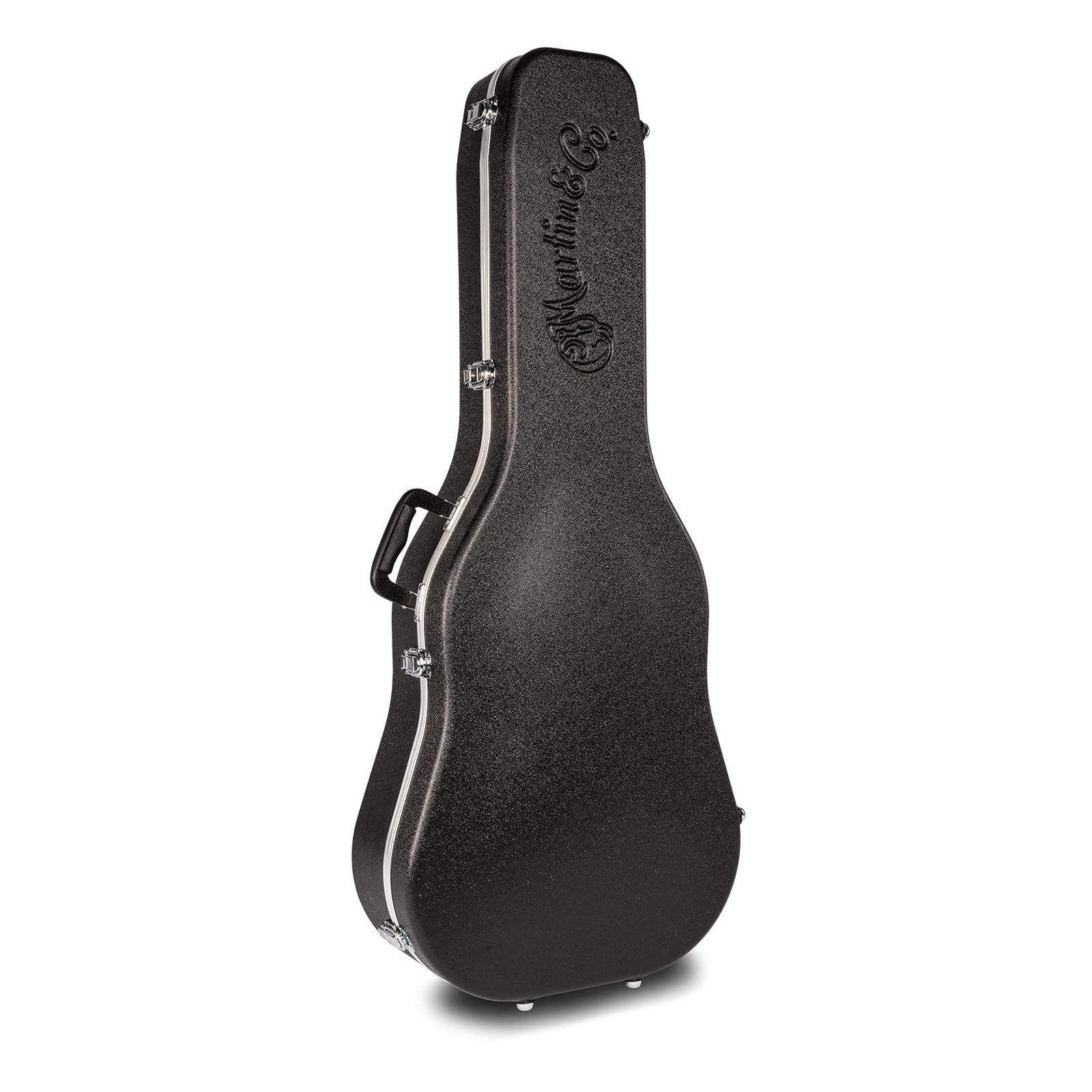 MARTIN Molded Hardshell Case - Dreadnought 14-Fret | Black Exterior with Plush Green Interior | Form-Fit Protection with Locking
