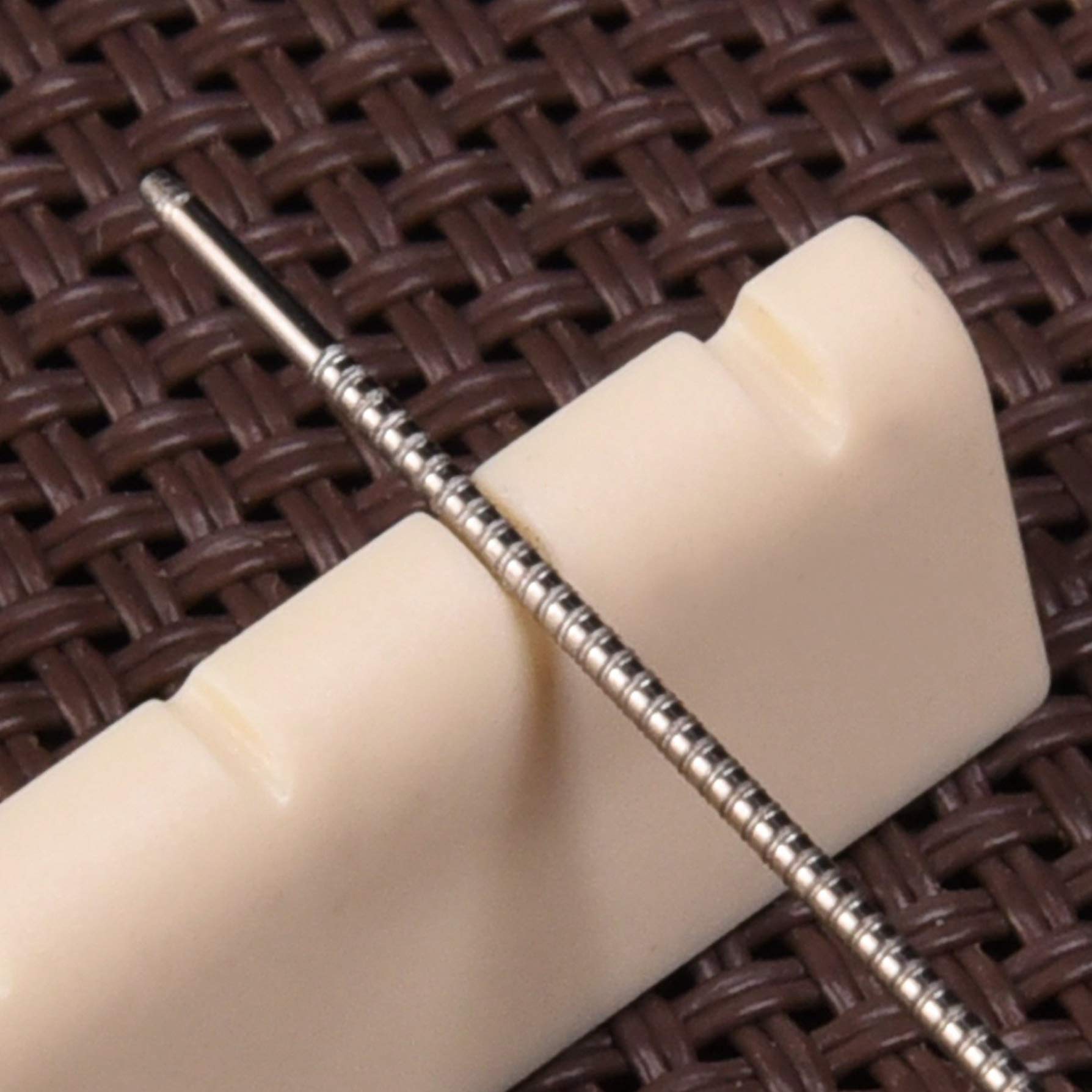 Guitar Bridge Saddle Nut File Set, 13 Different Size Stainless Steel Files with Grinding Stone for Electric Acoustic Guitar Ukul