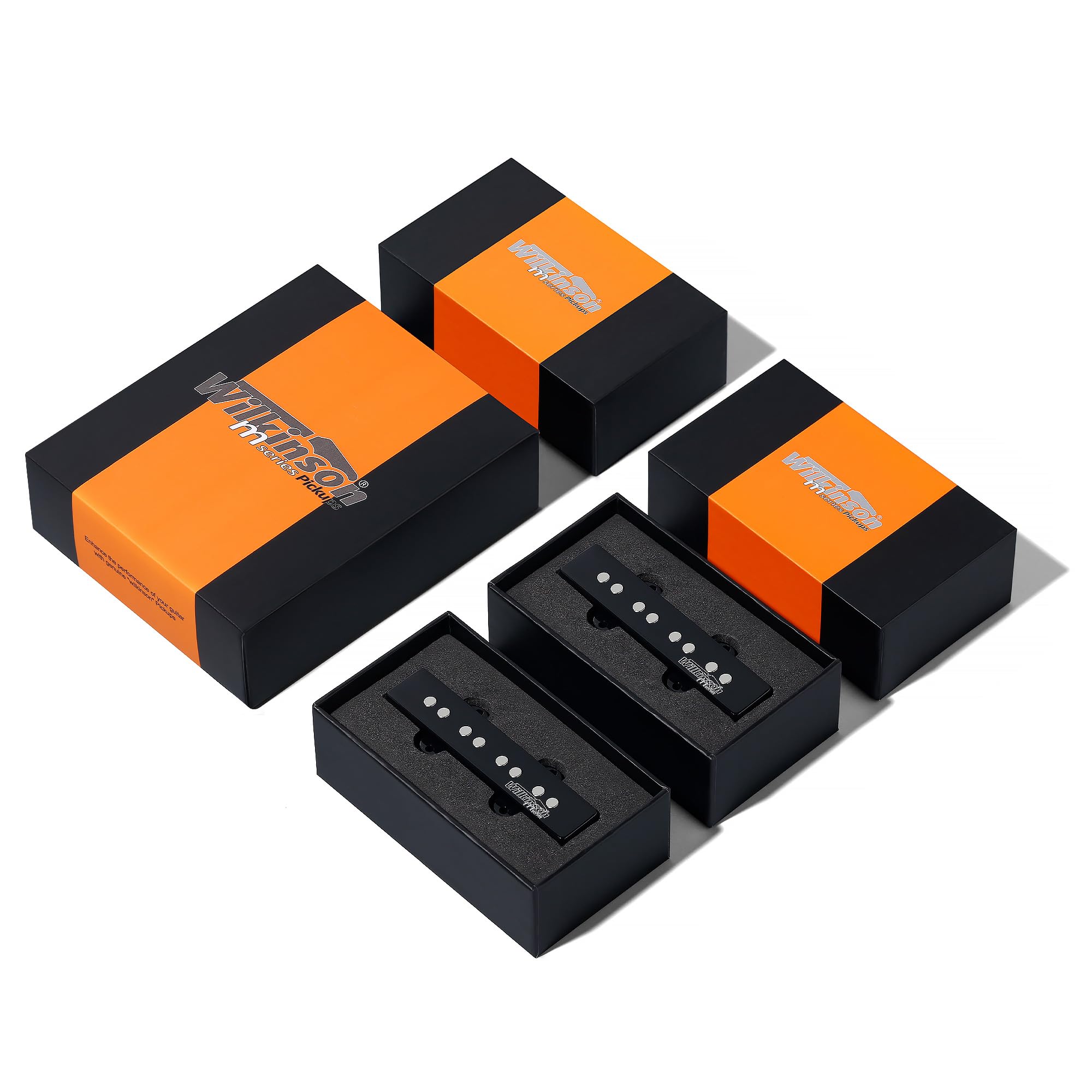 Wilkinson Bass Pickup WOJB Ceramic 4-strings Jazz bass Neck&Bridge pickups set for JB style bass guitar(WOJB)