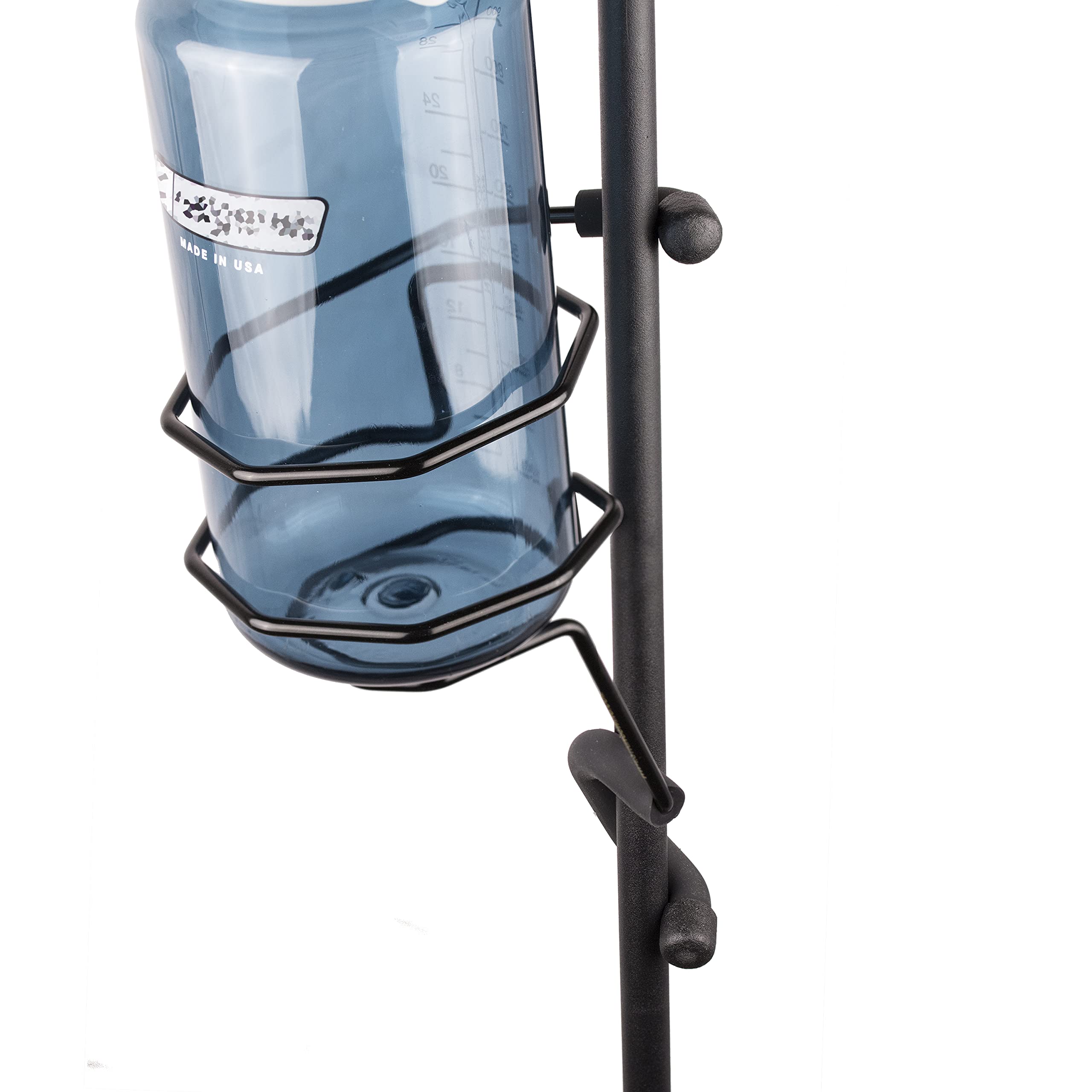 Mic Stand Large Drink Holder - Microphone & Cymbal Pole Mount for Nalgene Water Bottle Mason Jar Atlas Coffee Thermos Contigo Tr