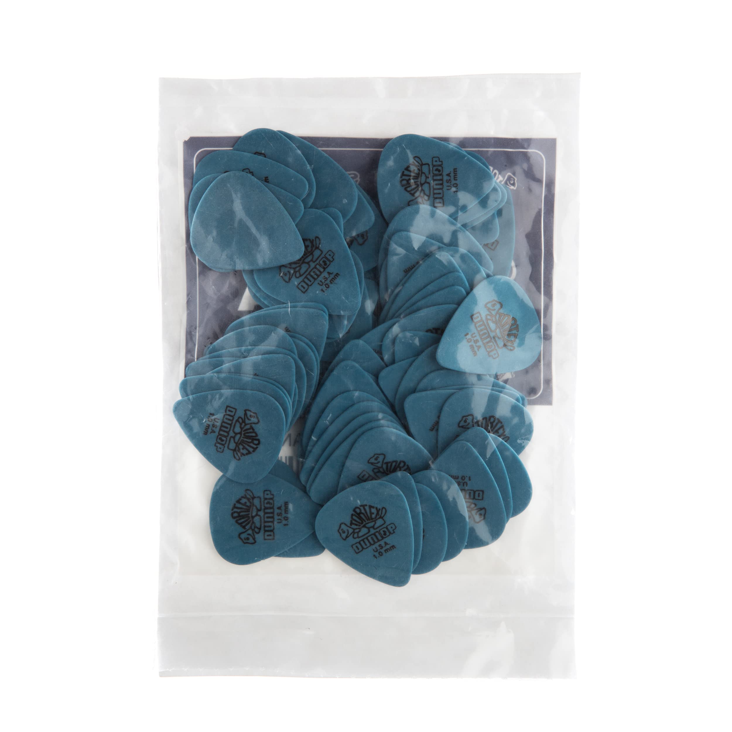 Dunlop Tortex Standard 1.0mm Blue Guitar Pick, 72 Pack