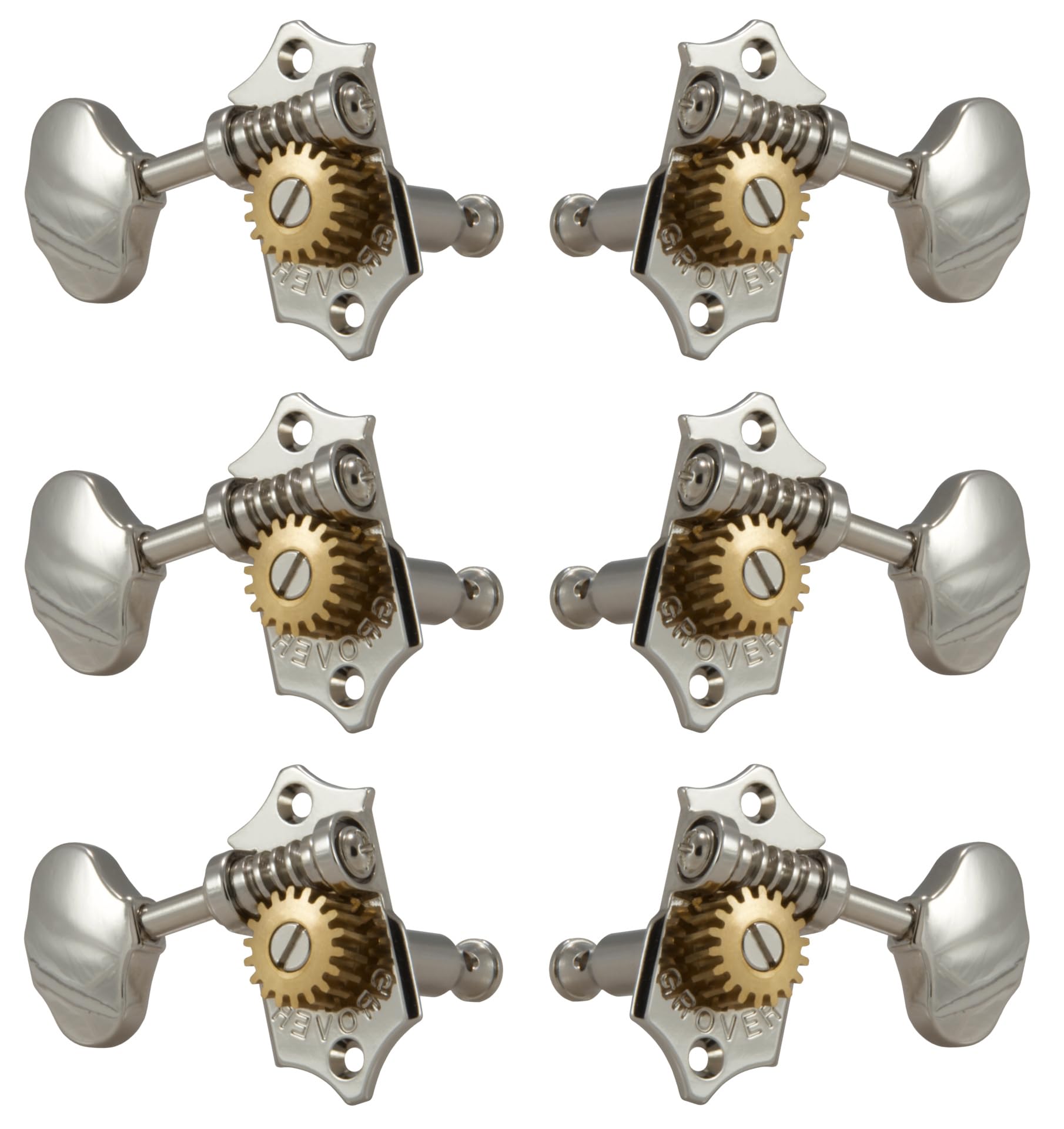 Grover V97-18NA Sta-Tite 97-18 Series Vertical Tuning Machines Set - Nickel