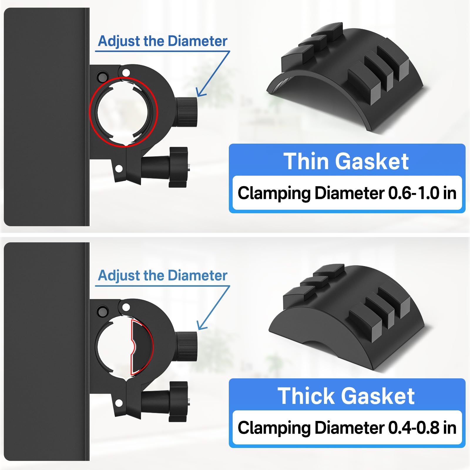 Universal Microphone Stand Tray with Phone Holder, Adjustable Mic Stand Tray Shelf Clamp On Utility Shelf - 8.7'' x 6.5'' Music