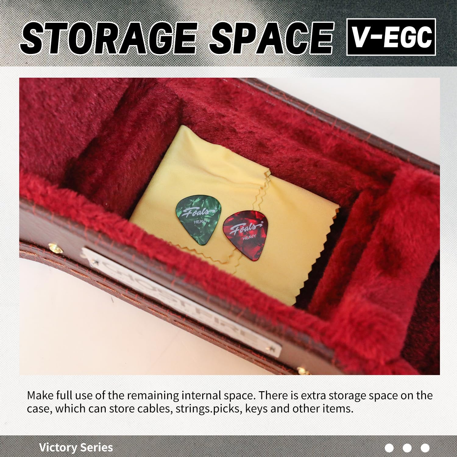 GHOSTFIRE Hard-Shell Cases Electric Guitars Case Super thick fit ST (V-EGC)