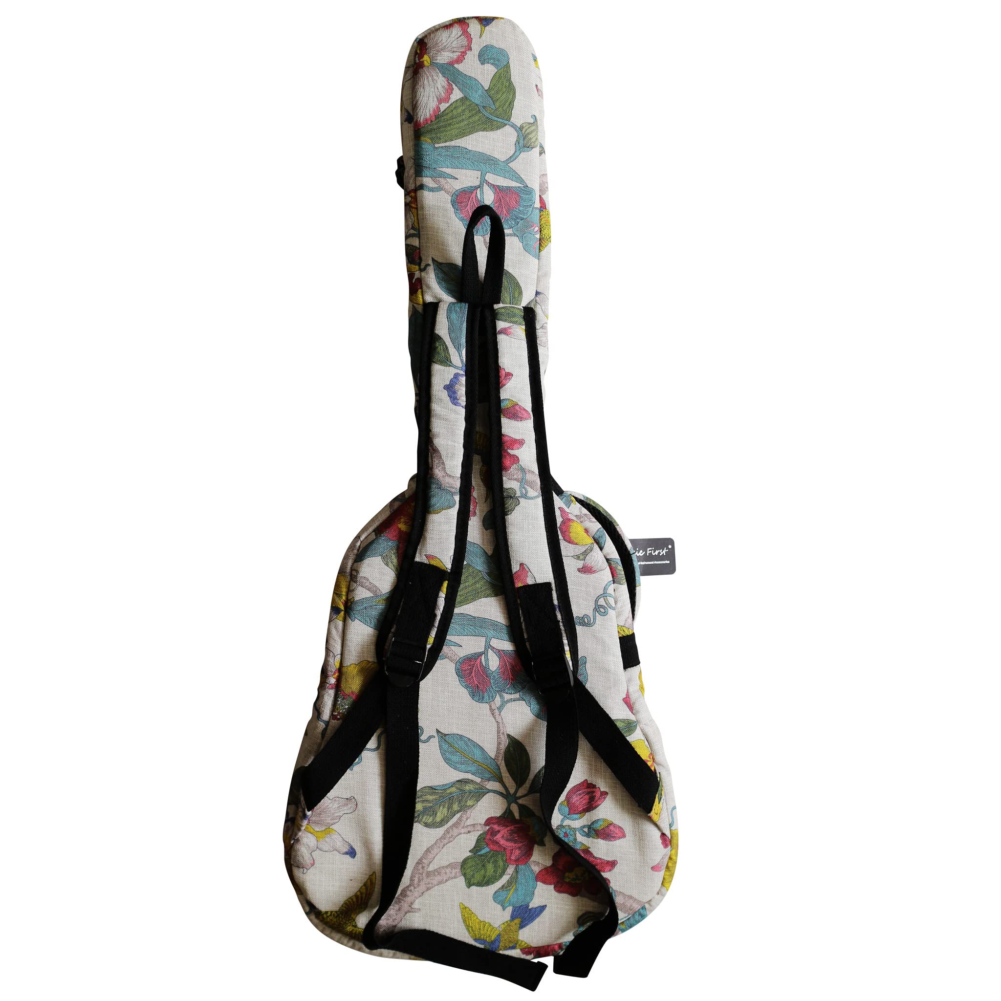 MUSIC FIRST 0.8'' Padded Linen American Pastoral Style Soft Guitar Case, Gig Bag, Guitar Backpack (CHECK PHOTO No.2 AND MEASURE