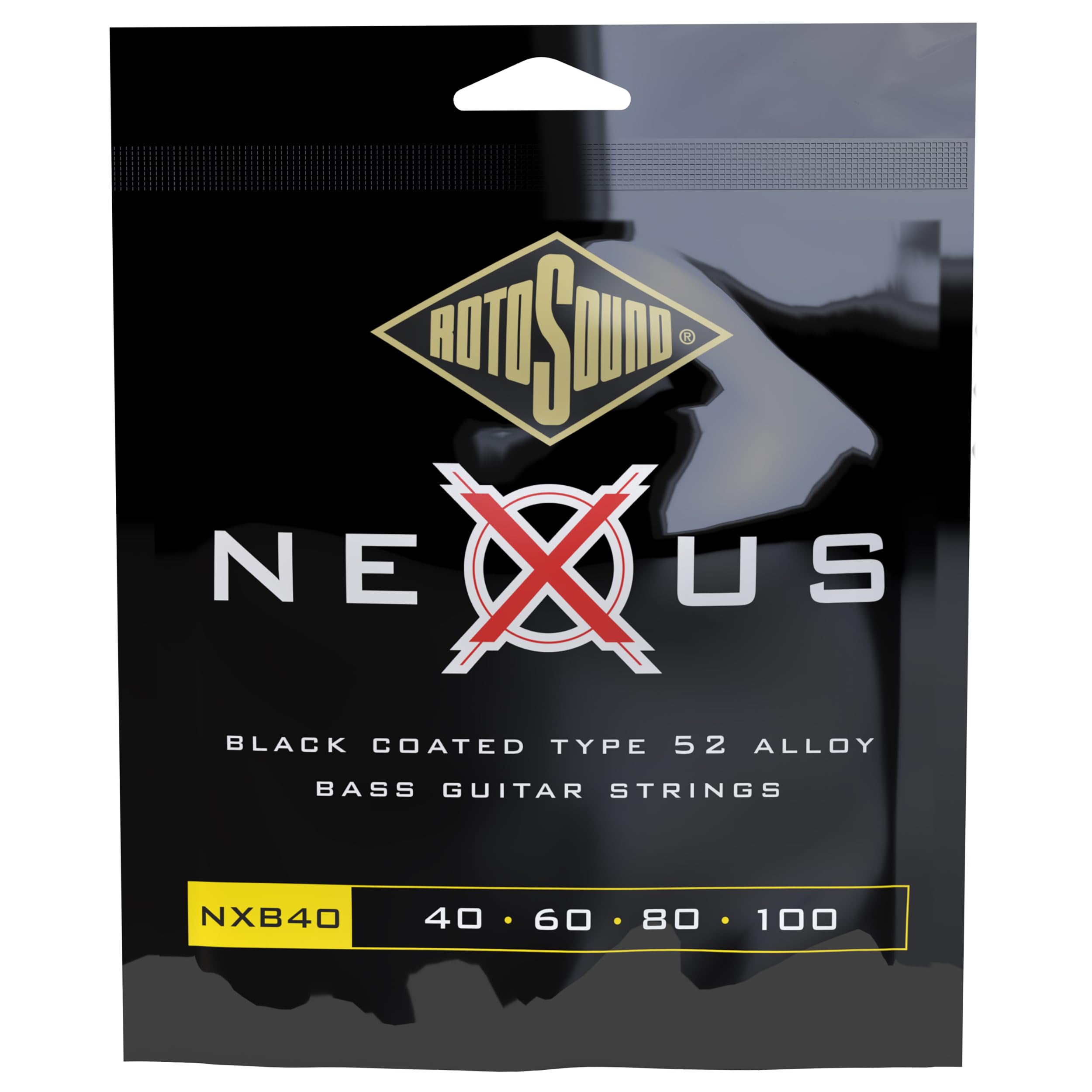 Rotosound Nxb(40 Nexus Coated Bass Guitar Strings (40 60 80 100)