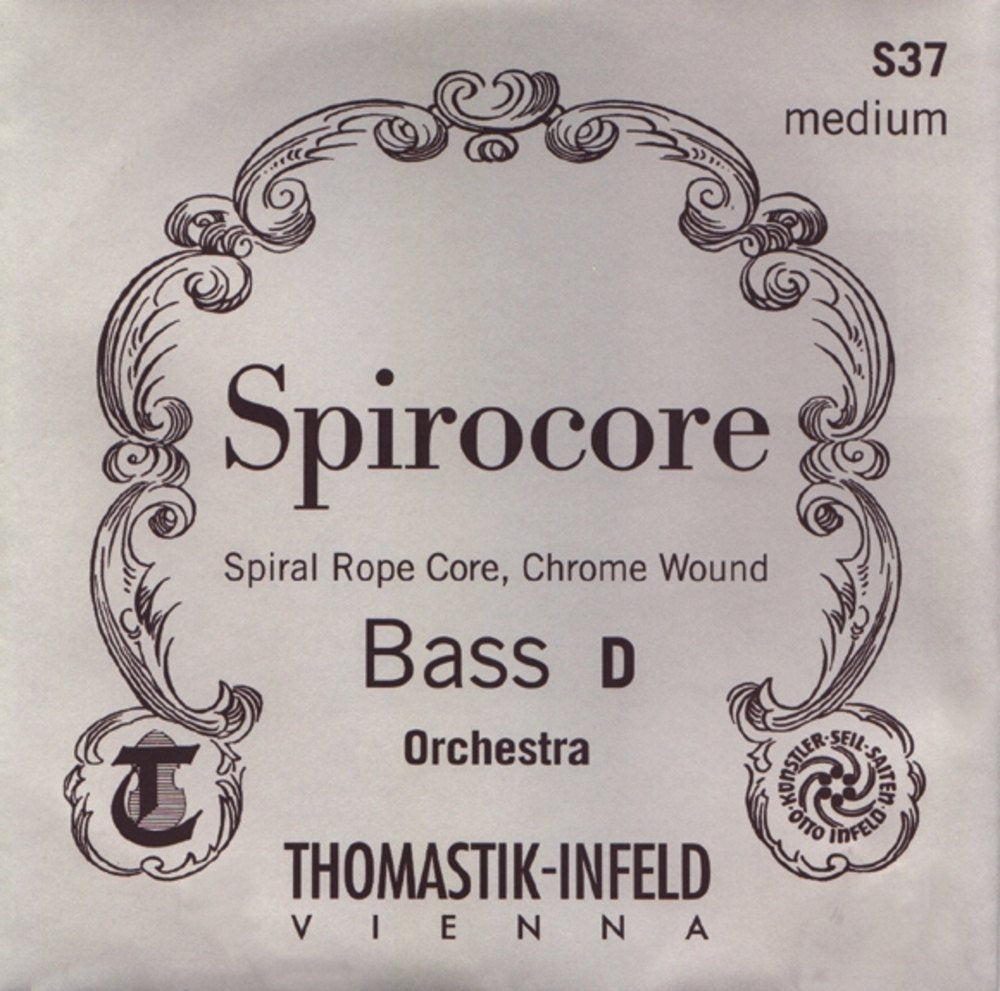 Thomastik-Infeld 3886 Spirocore, Double Bass Strings, Complete Set, 3/4 Size, Solo Tuning