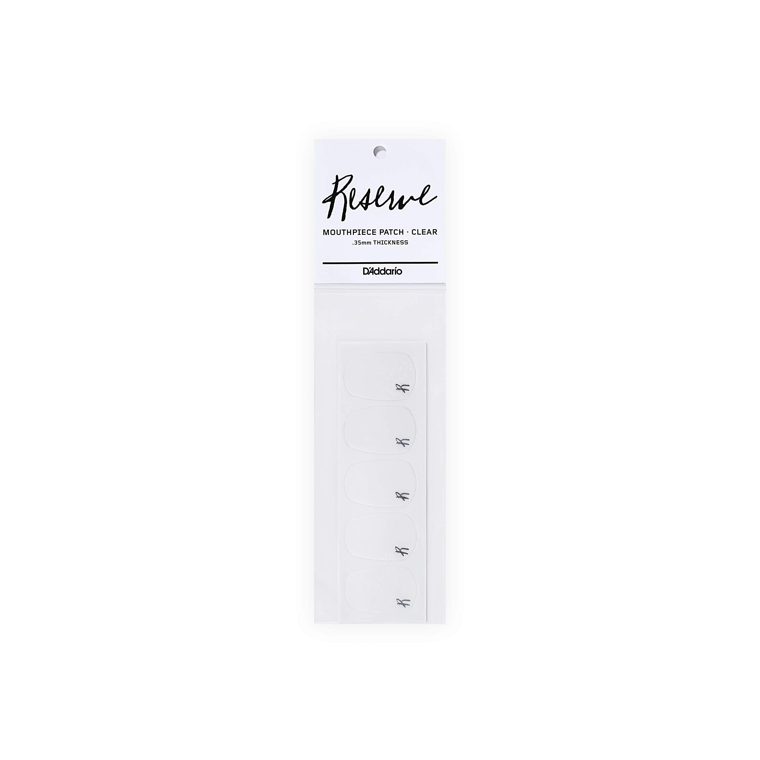 DAddario Woodwinds RMP01C Reserve Mouthpiece Patch, Clear, 5-Pack